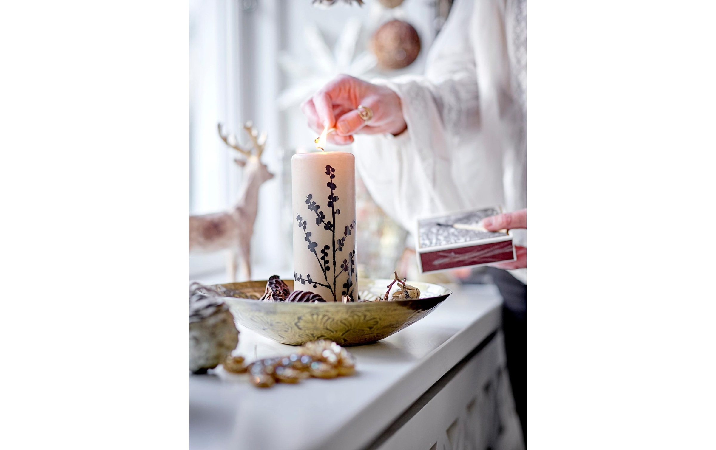 Bloomingville Figurine de Noël »Tuan Hirsch, 3-teilig«