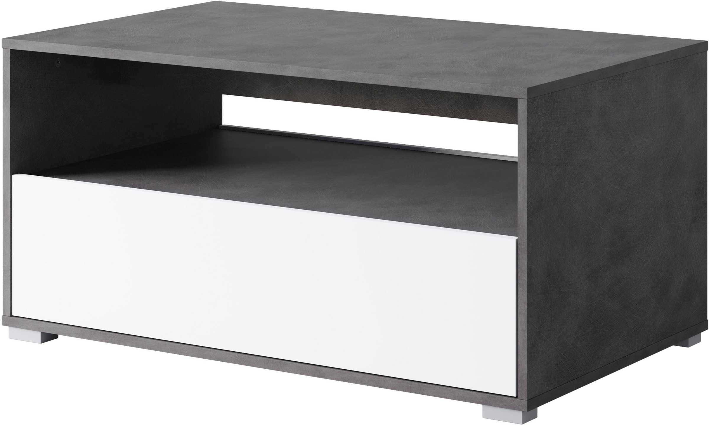 Home affaire Couchtisch "Kenia" 1 Stk. tlg. Rechteckiger Kaffeetisch, 90x55 cm, mit offenem und geschlossenem Fach