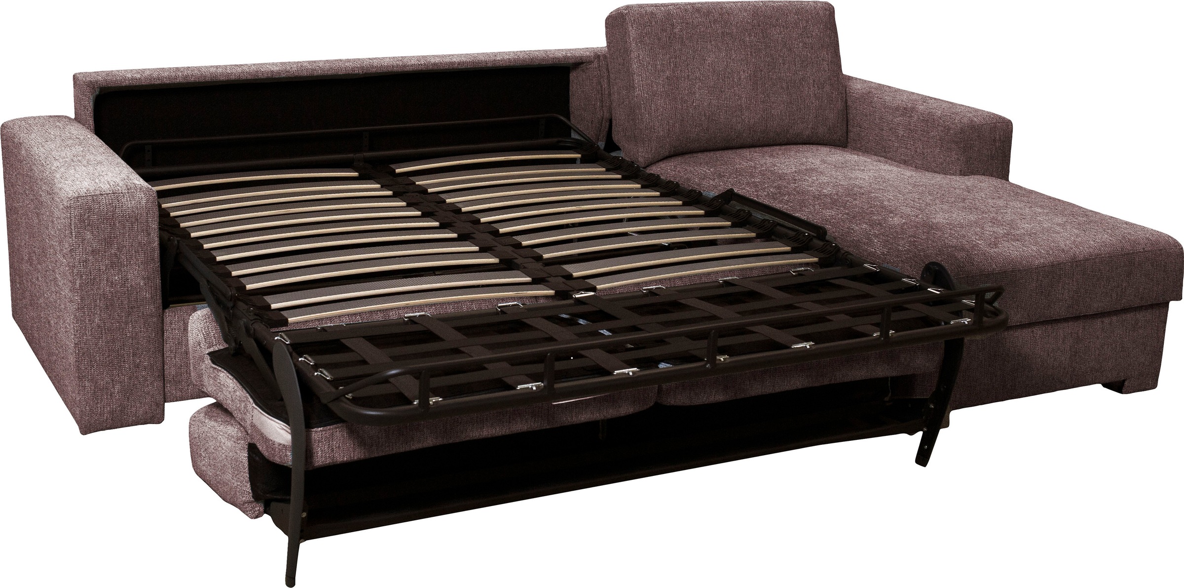 Home affaire Ecksofa Roma "L" Dauerschlaffunktion, mit Unterfederung, Matratzenhöhe 14cm, Liegemasse ca 163x198 cm, L-Form