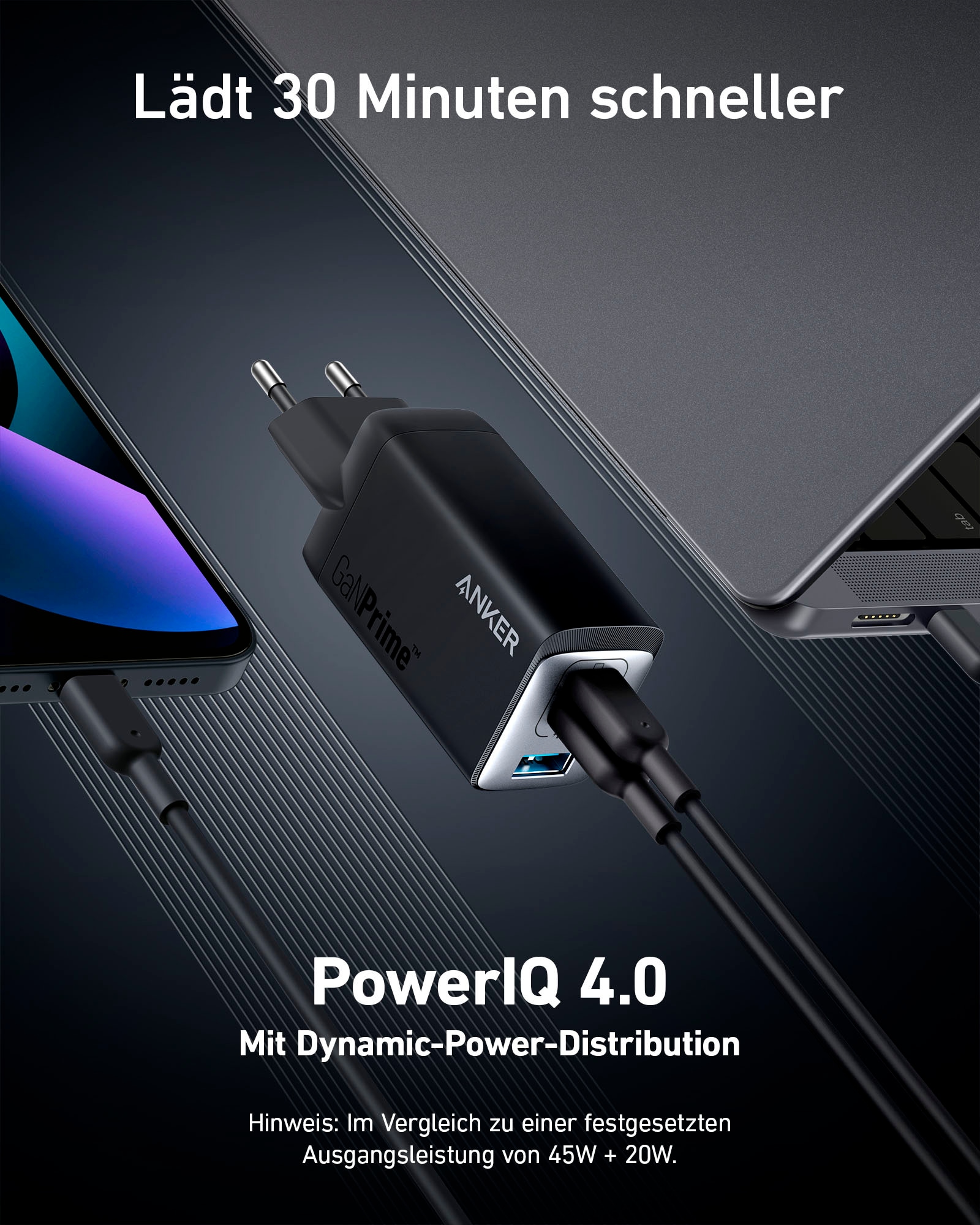 Anker Chargeur de smartphone »735 Charger (GaNPrime 65W)«