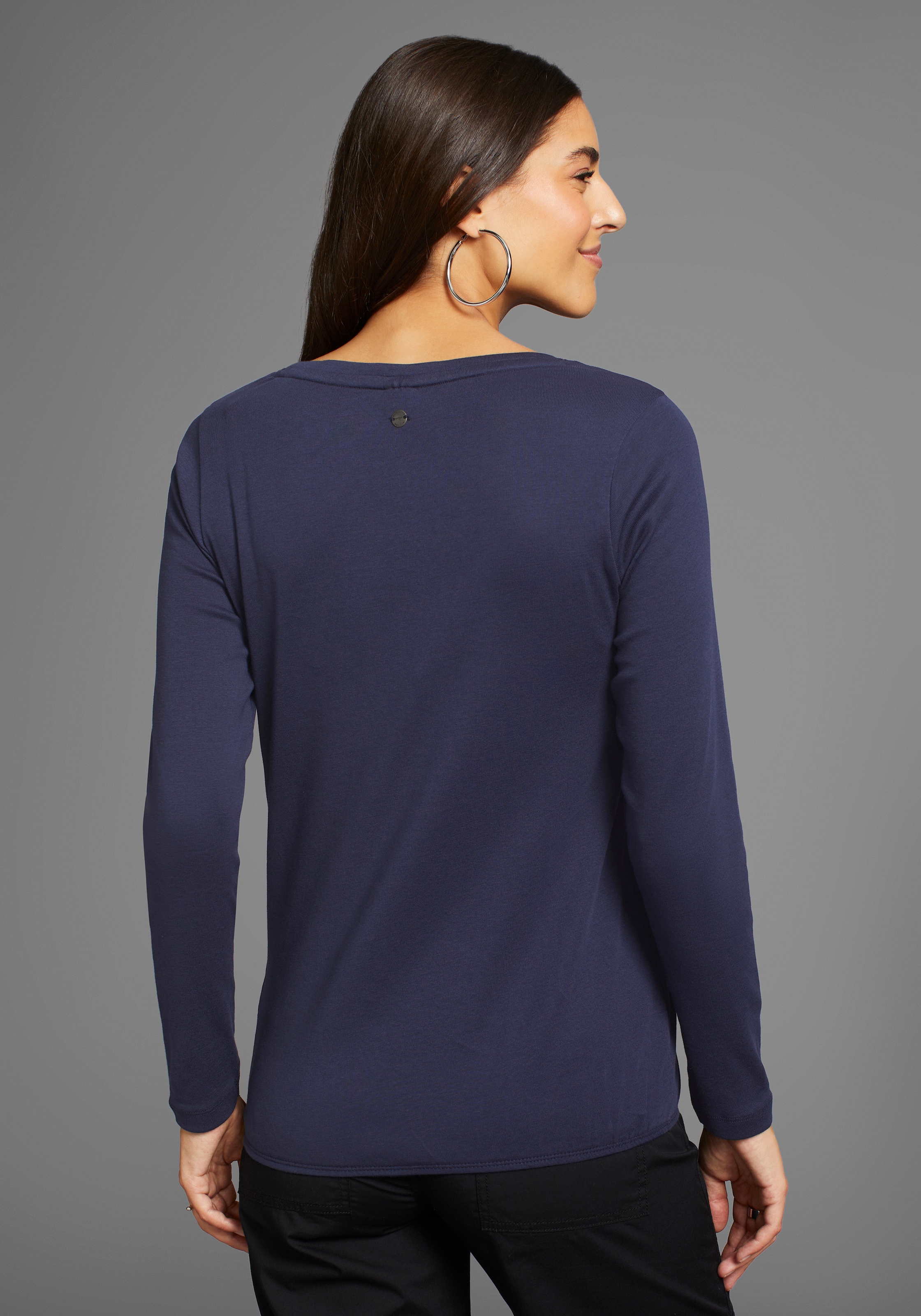 KangaROOS Langarmshirt, mit Placement-Print