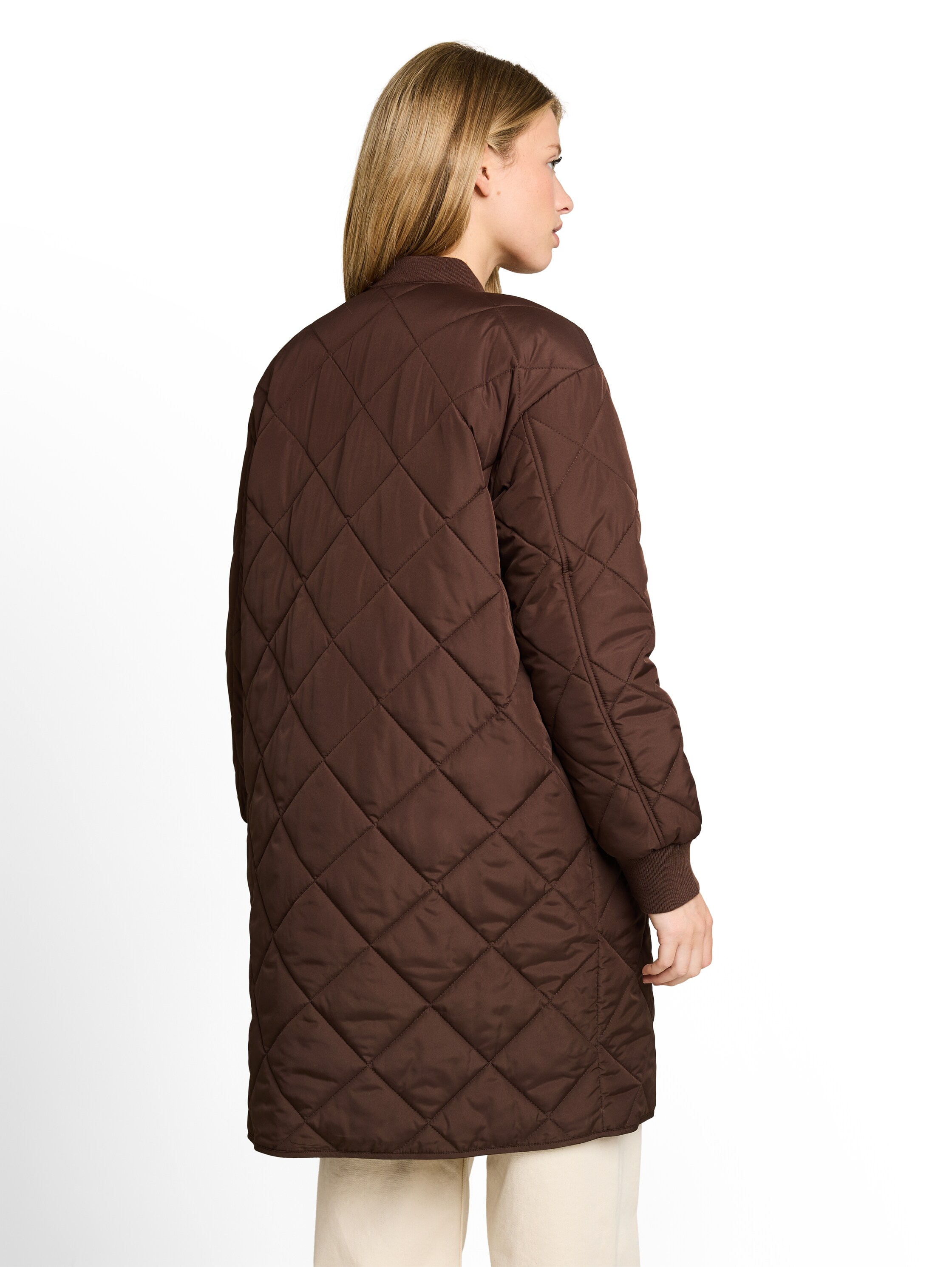 TOM TAILOR Denim Manteau matelassé style blouson avec fermeture éclair