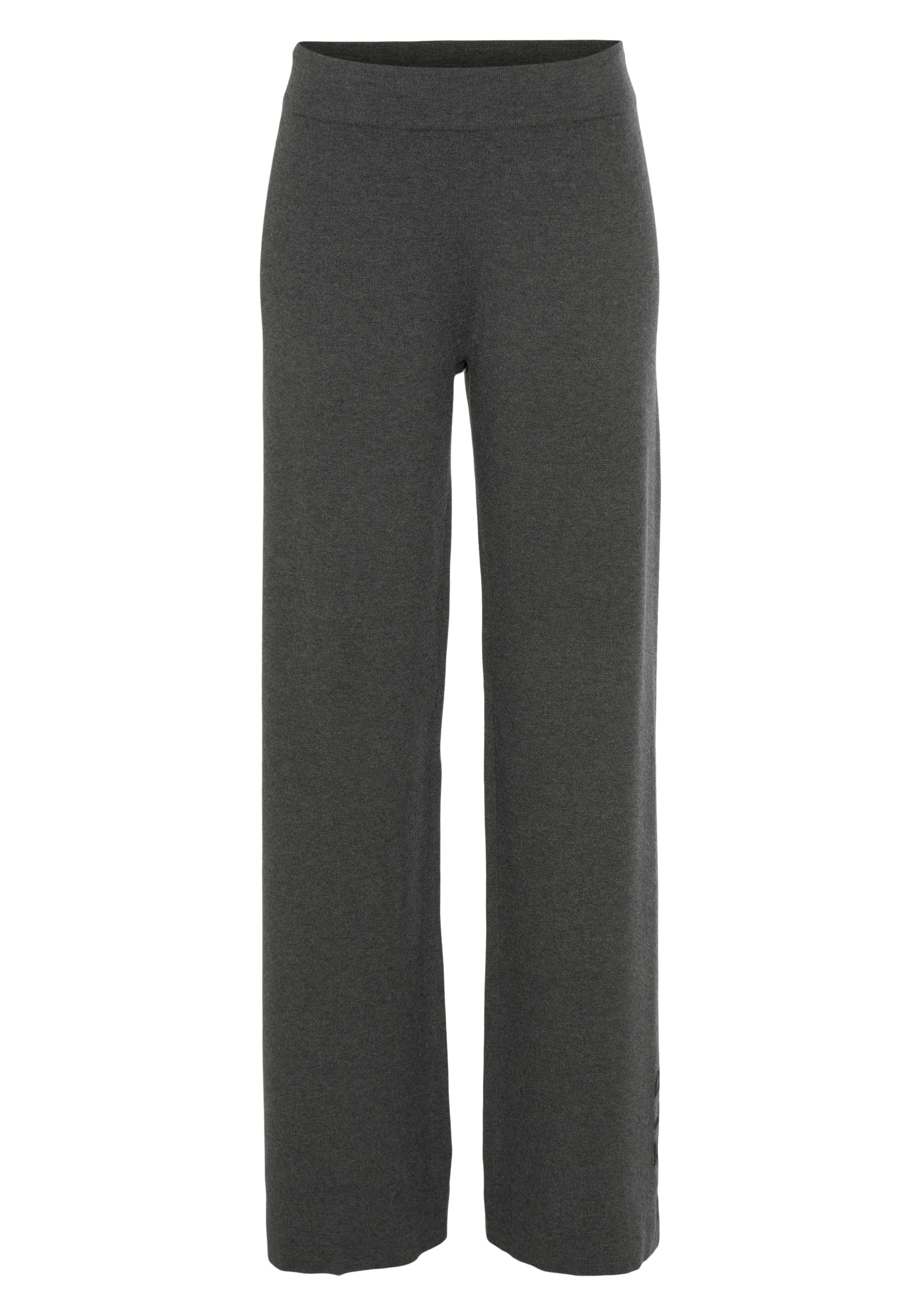 Elbsand Strickhose »- Loungehose - Relaxhose«, mit weitem Bein und eingestricktem Logo, Loungewear