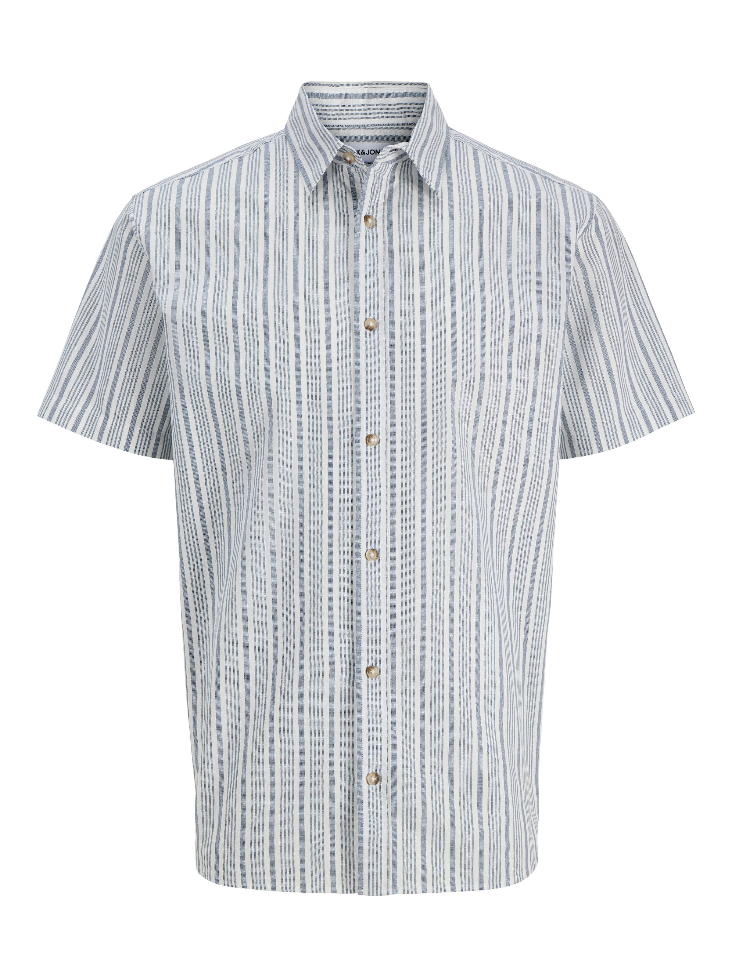 Jack & Jones Chemise à manches courtes »JJCHAD OXFORD STRIPE SHIRT SS«