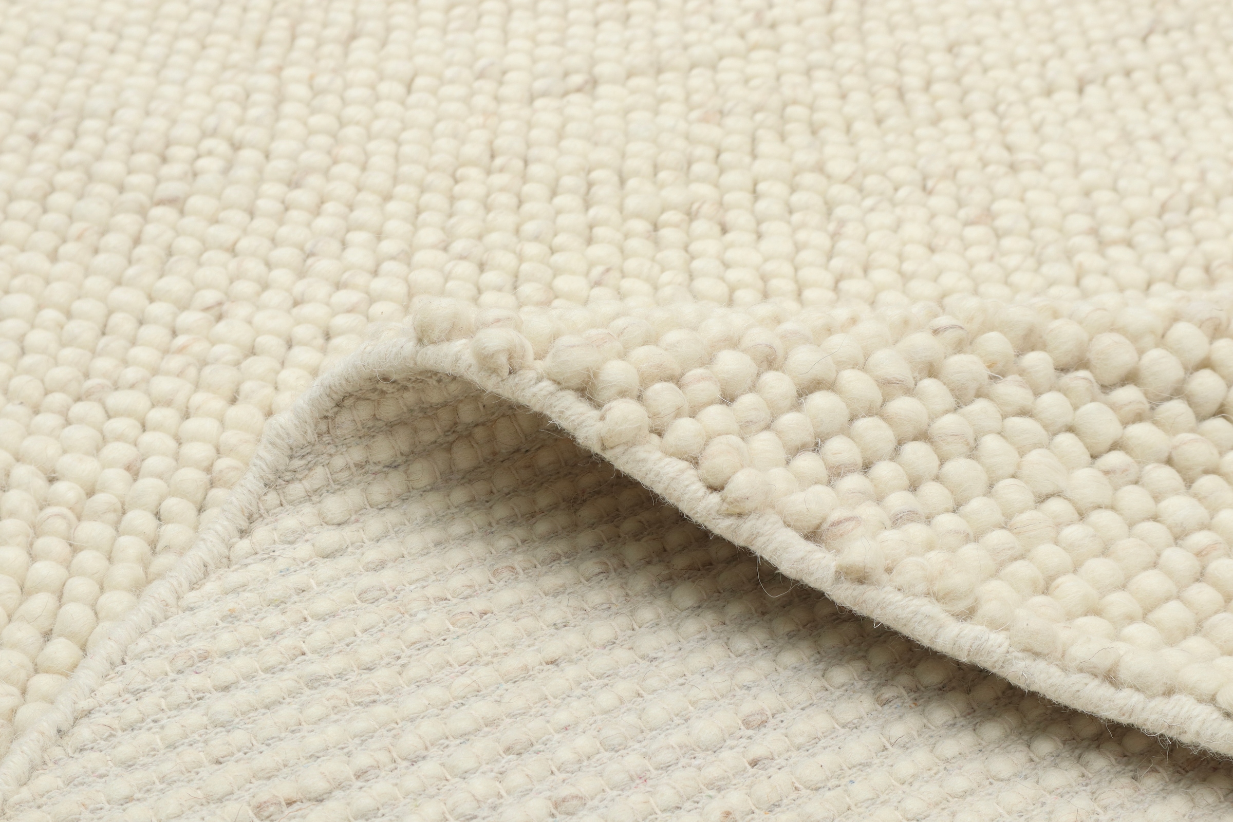 LeGer Home by Lena Gercke Teppich »Ainhoa, handgewebt, Wolle«, rund, 12 mm Höhe, Teppich, Wohnzimmer, Schlafzimmer, Esszimmer