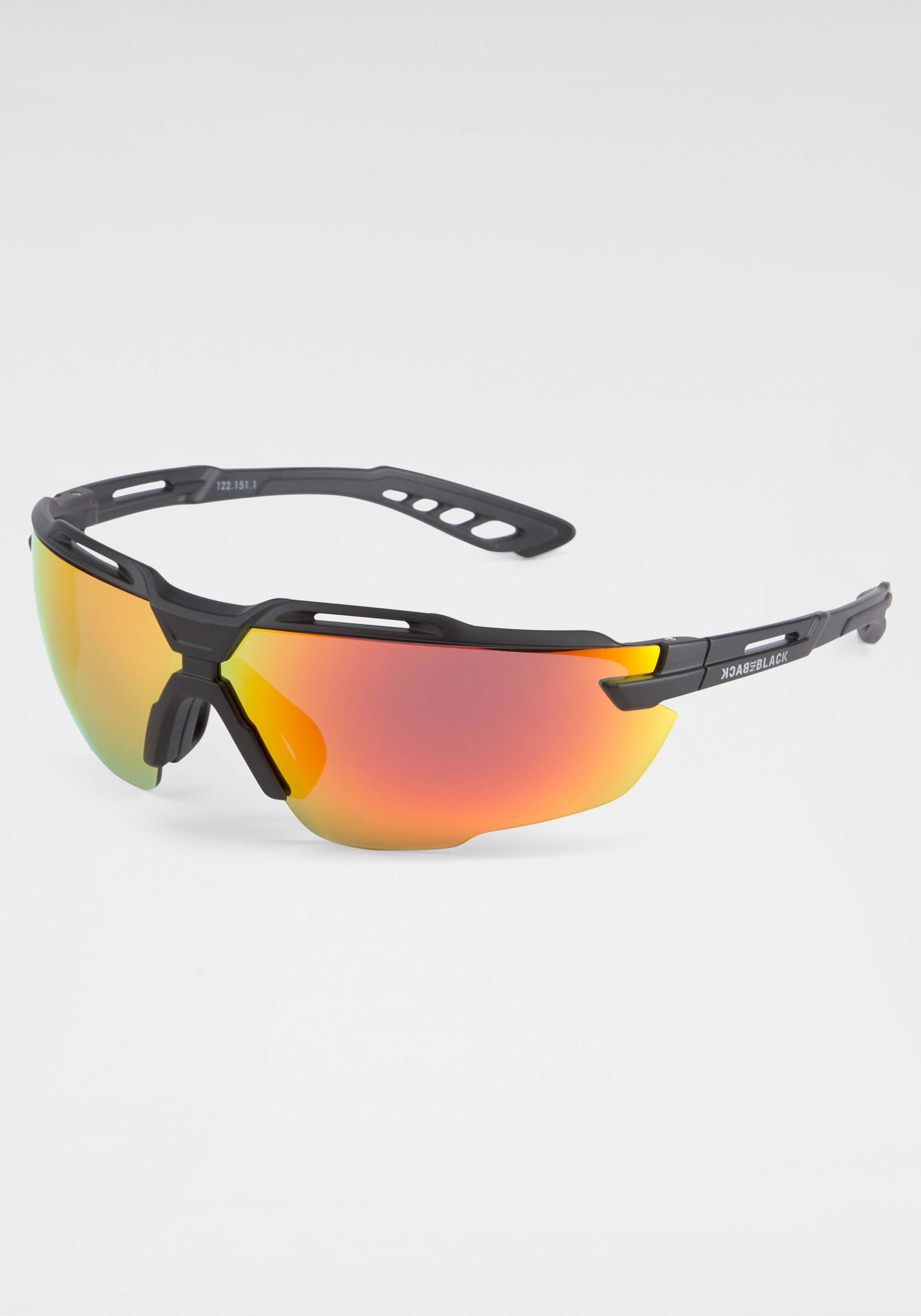 ♕ BACK gebogenen mit Gläsern Sonnenbrille, IN versandkostenfrei Eyewear bestellen BLACK