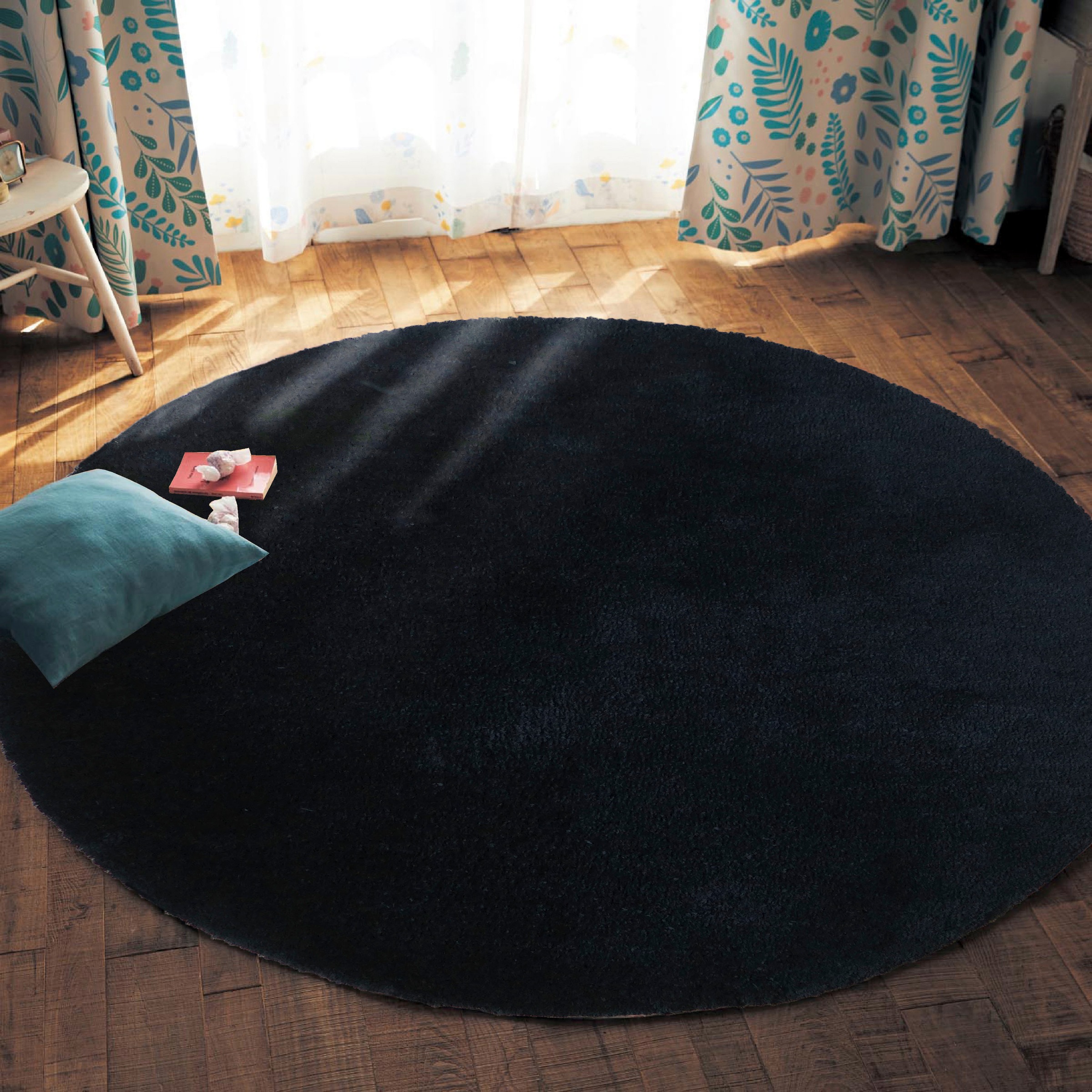 my home Hochflor-Teppich »Microfaser Teppich Magong, besonders weich, sehr feiner Flor«, rund, 25 mm Höhe, unifarben, weiche Teppiche, Wohnzimmer, Schlafzimmer, Kinderzimmer