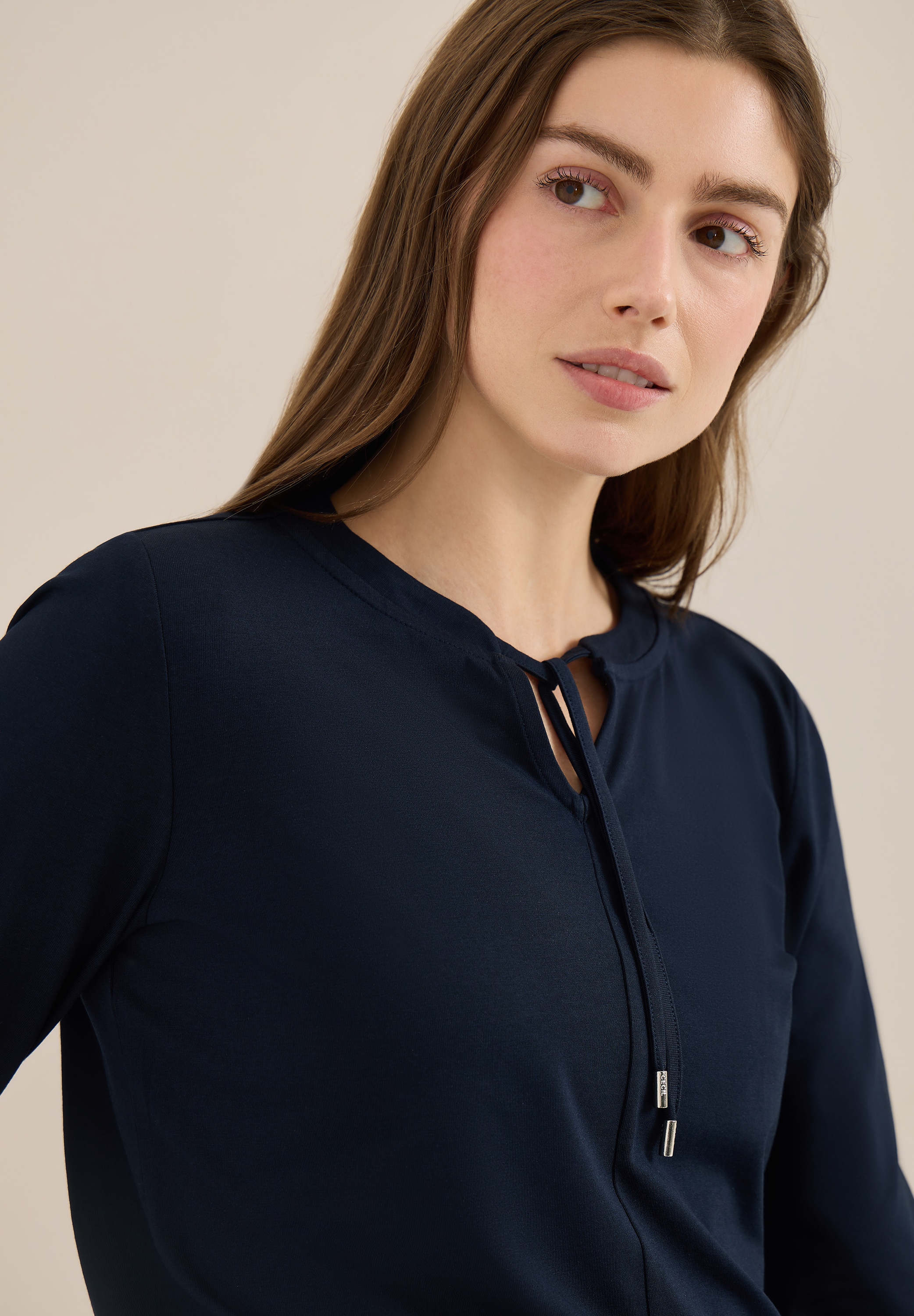 Cecil T-shirt à manches 3/4 Sommershirt  im Tunika-Look