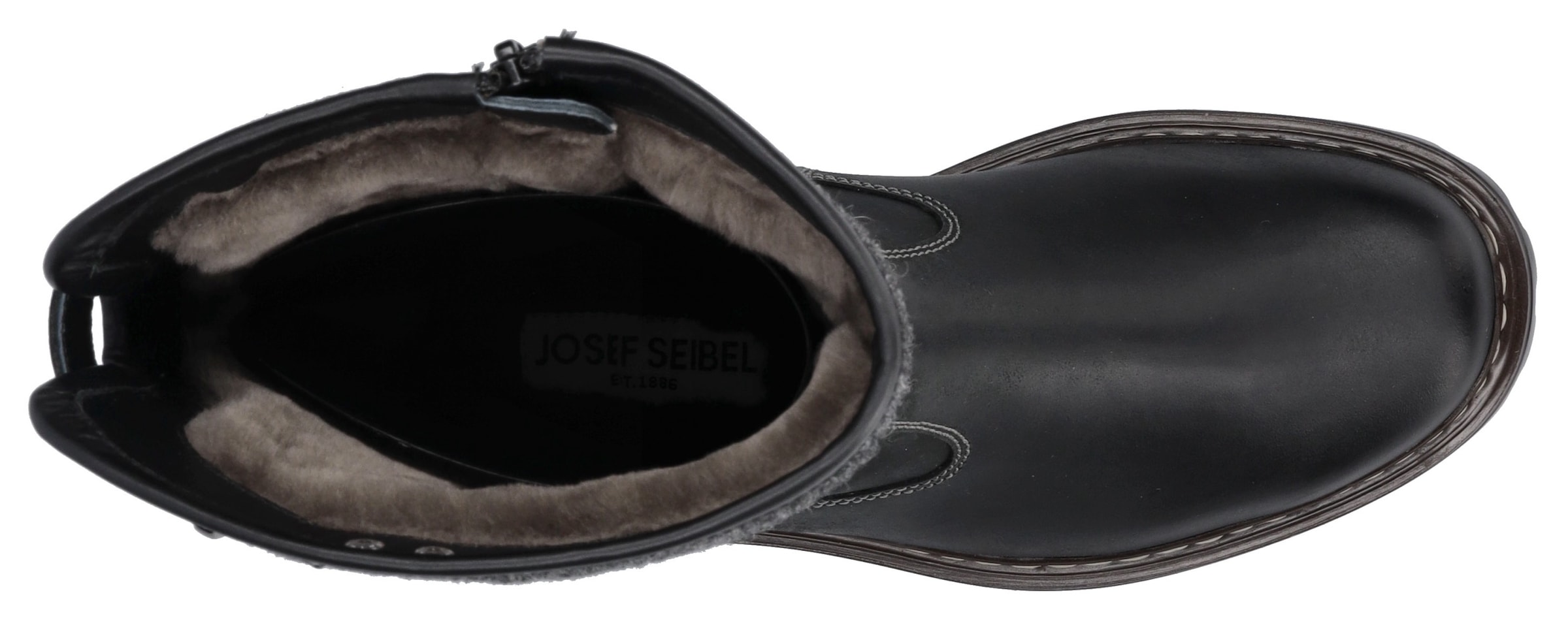 Josef Seibel Winterstiefel »Chance 41«  Biker Boots, Schnürstiefel, Snowboots mit Lammfell gefüttert