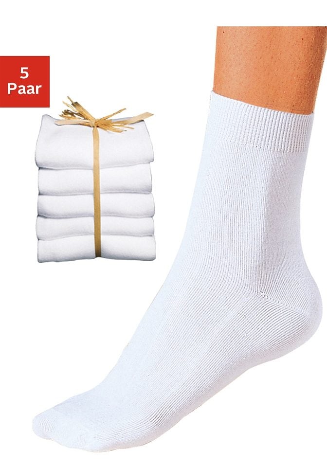 Go in Basicsocken, (Packung, 5 Paar), unifarben