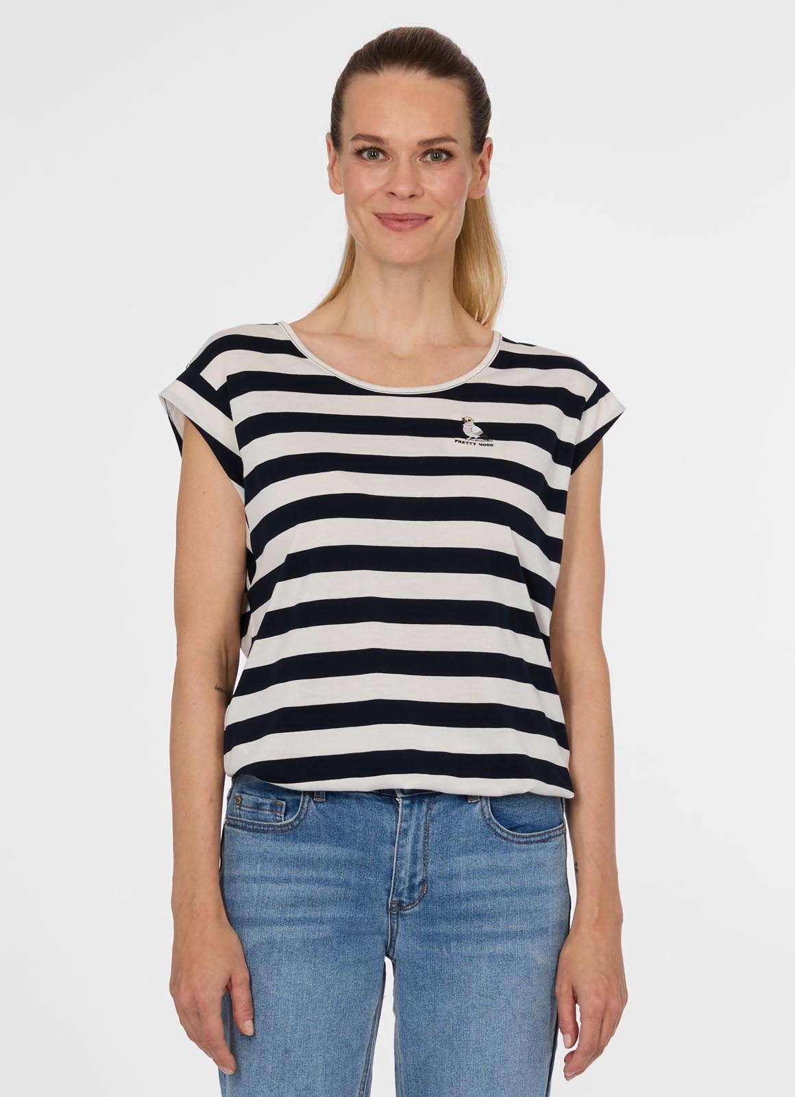 Ragwear T-Shirt »TULSA STRIPES« in Jersey-Qualität, normale Passform, mit geradem Abschluss
