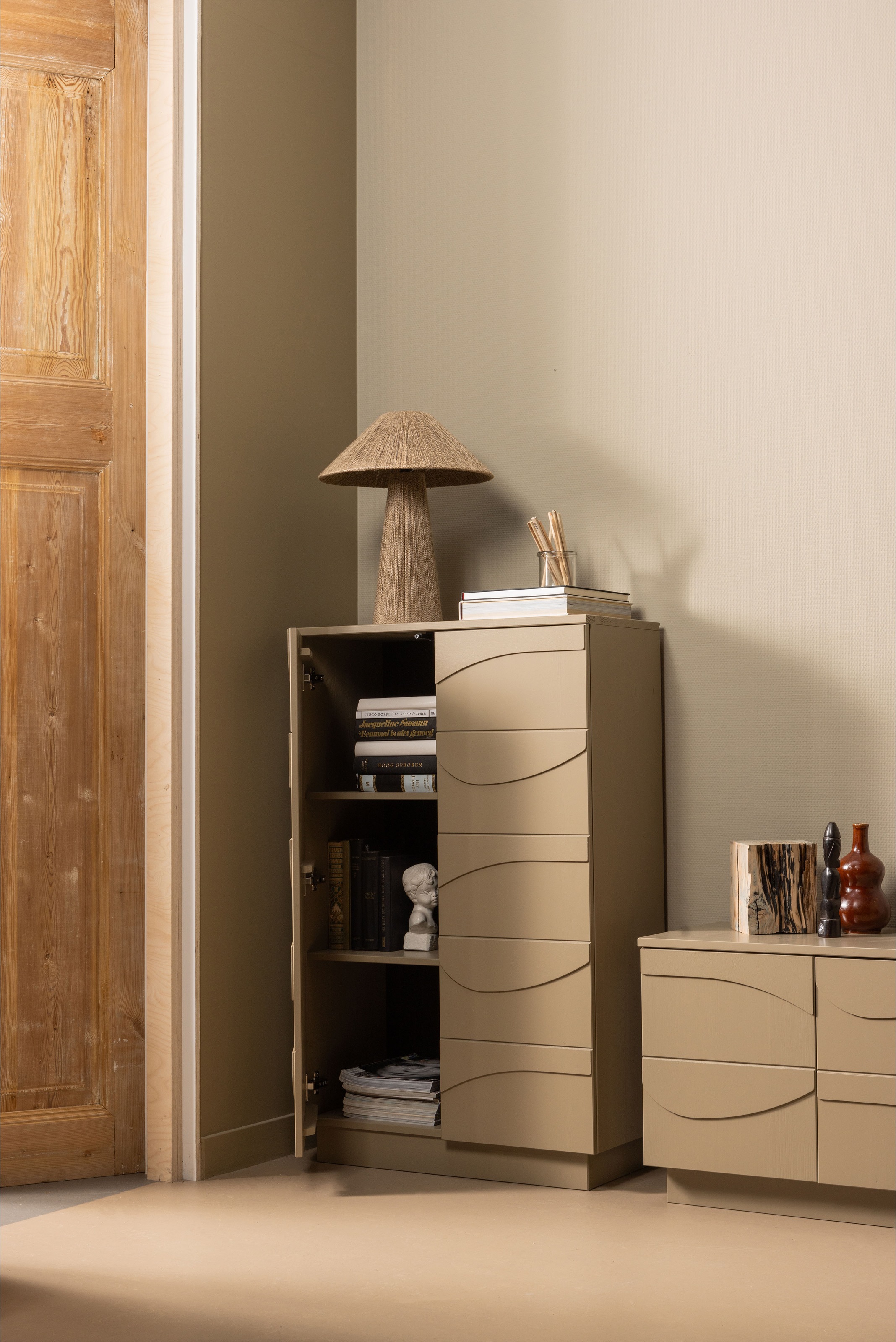 WOOOD Stauraumschrank »Teo« mit push-to-Open-Funktion, Höhe 116 cm