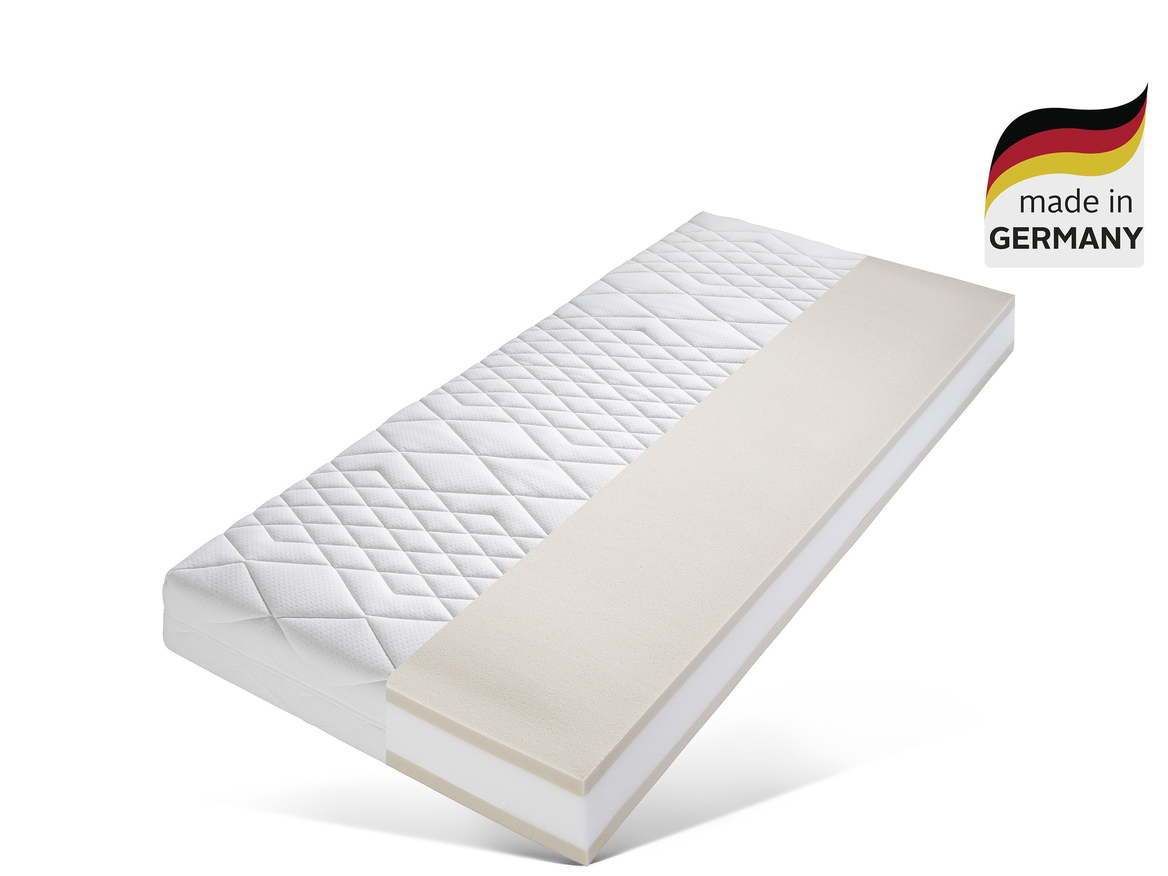 Image of Malie Taschenfederkernmatratze "Lisa, 7 Zonen Tonnentaschenfederkern Matratze" 22 cm hoch 462 Federn 1 Stk. tlg. 90x200 cm, & weitere Grössen, Matratze H2, H3, H4, H5