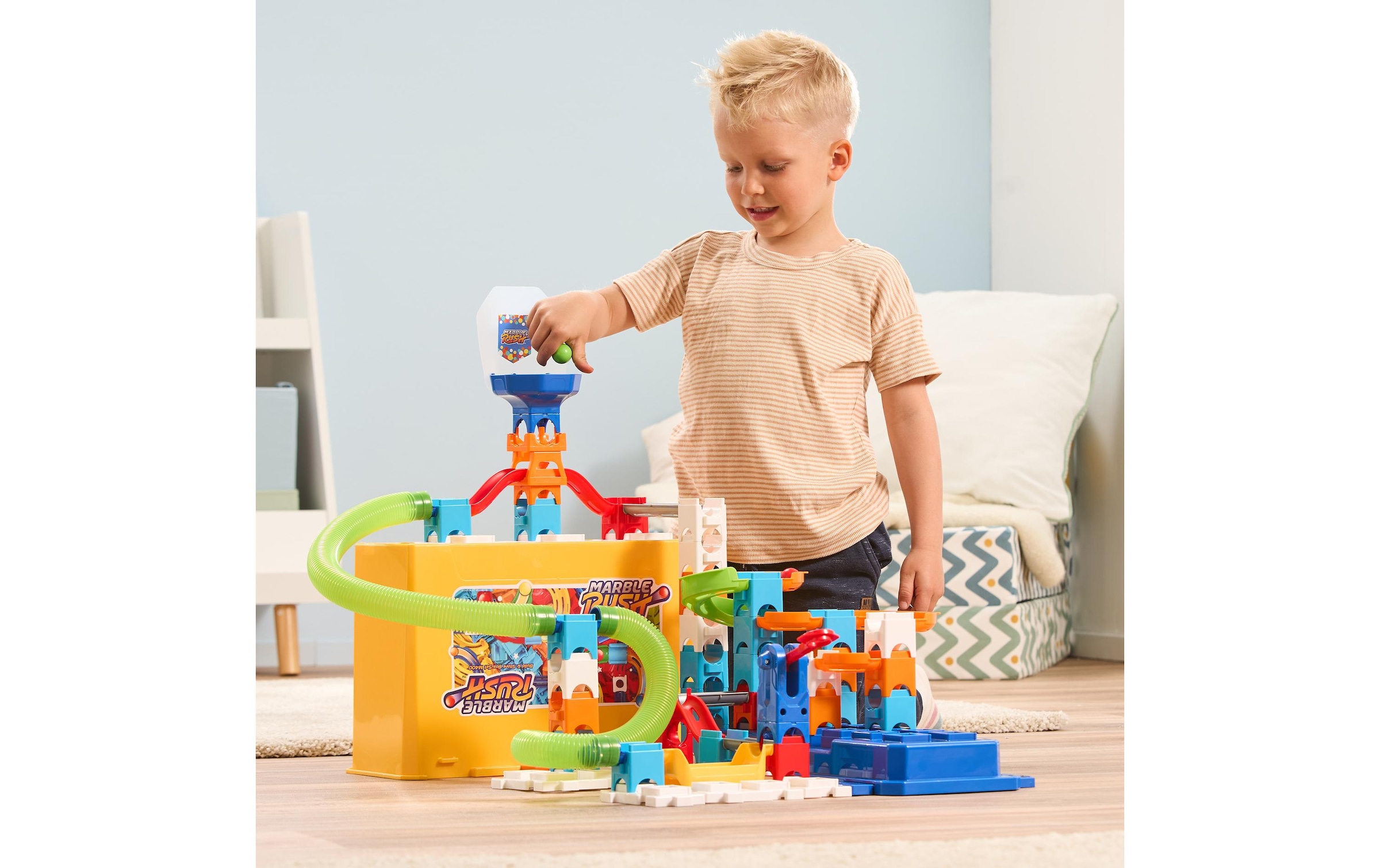 Vtech® Lernspielzeug »Marble Rush Build & Store Box Set M400 -DE-«, (65 St.)