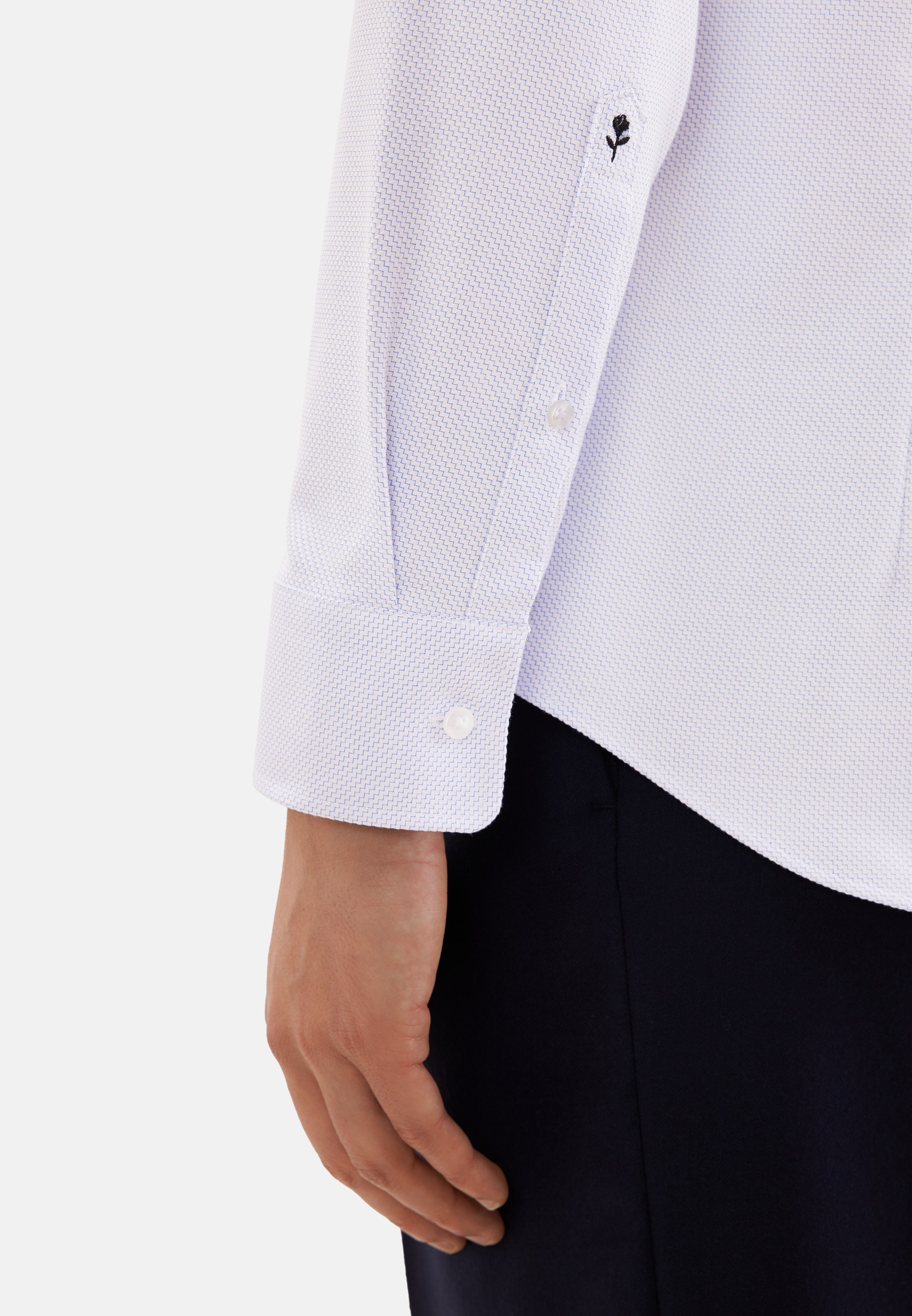 seidensticker Businesshemd »Schwarze Rose« X-Slim 1/1 Kentkragen Struktur