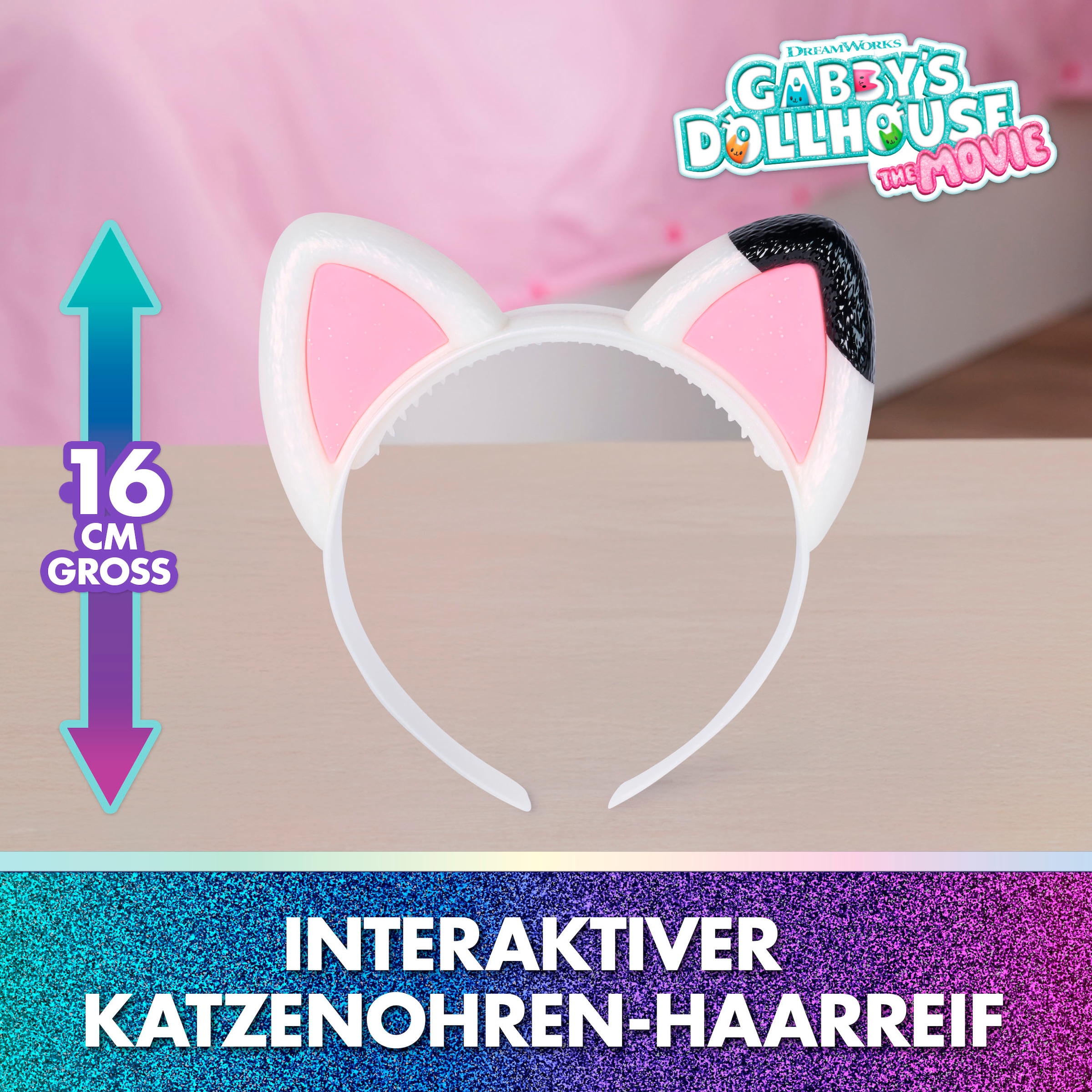 Spin Master Kreativset »Gabby’s Dollhouse: Der Film –  Miau-tastischer Katzenohren-Haarreif« interaktiv; mit Licht und Sound