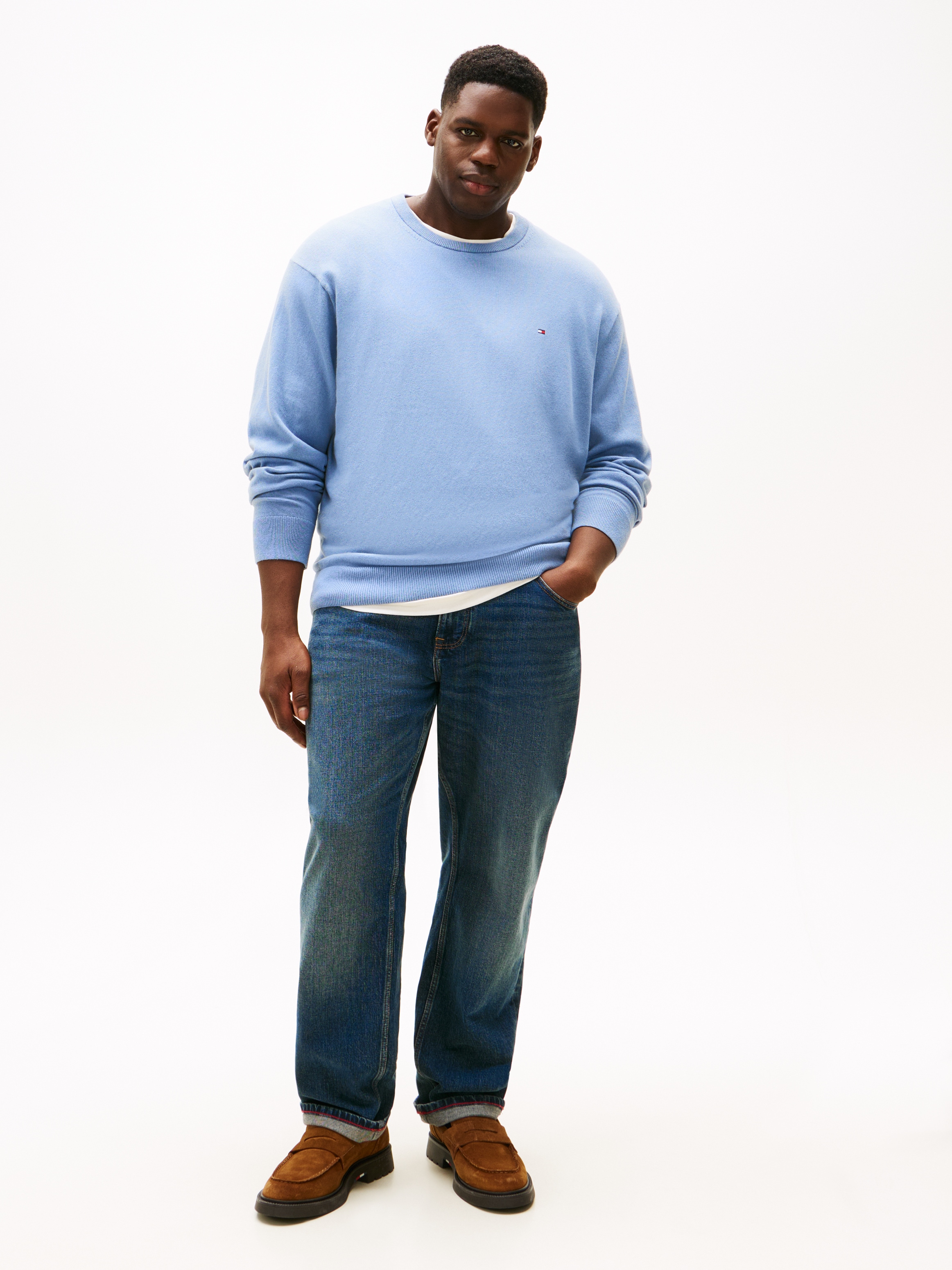 Tommy Hilfiger Big & Tall Pull à col rond »BT-PIMA ORG CTN CASHMERE CN-B«