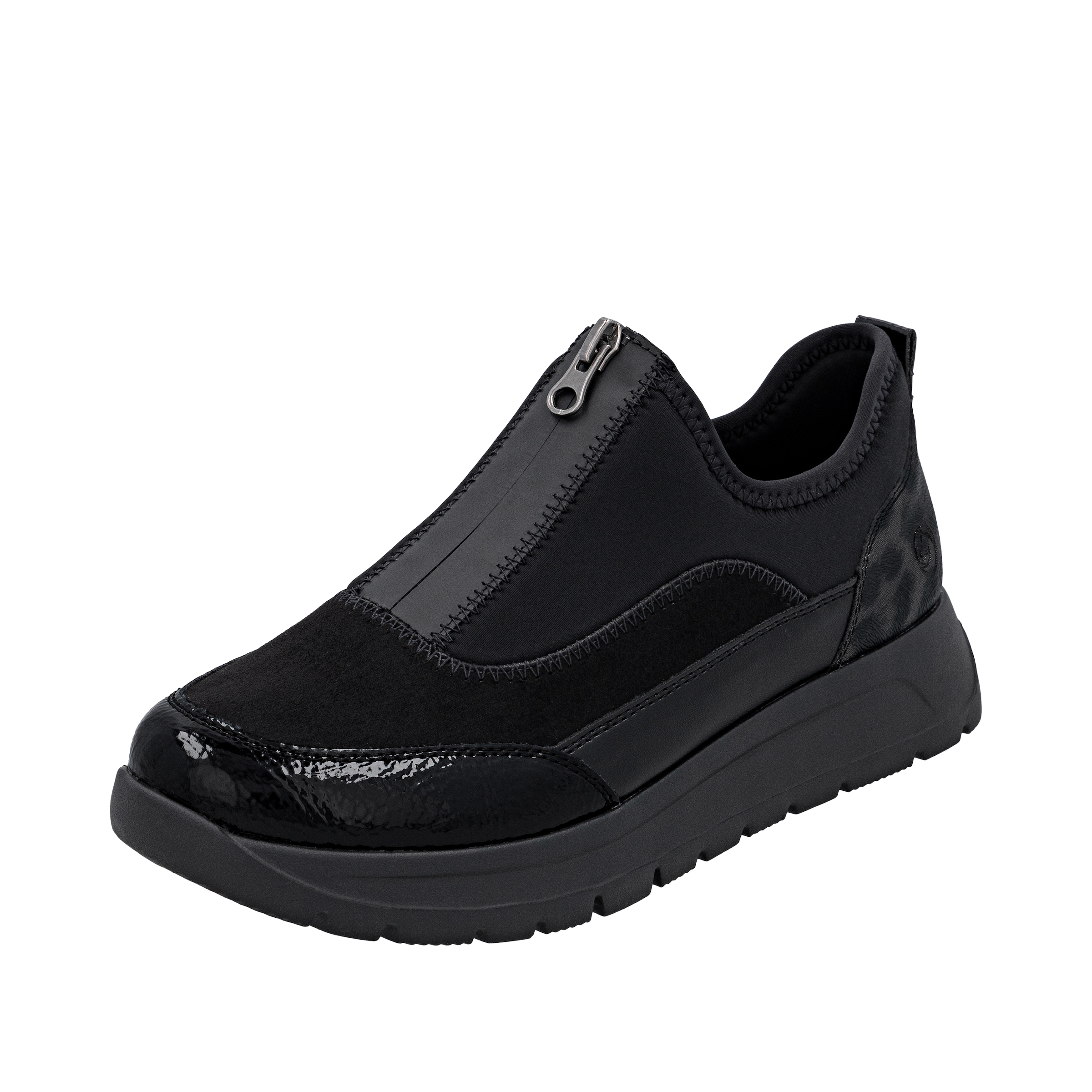 Image of Remonte Plateausneaker Halbschuh, Casual-Sneaker mit Lackdetails