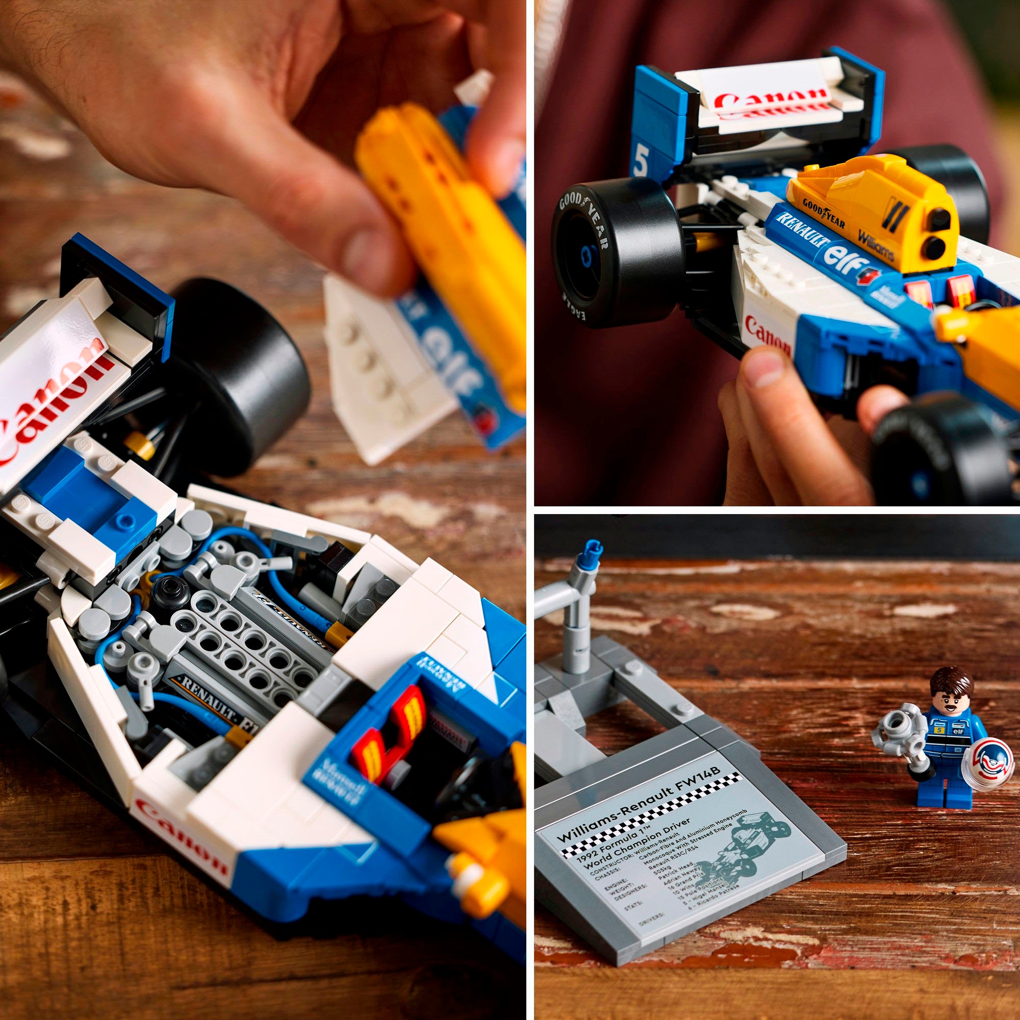 LEGO® Konstruktionsspielsteine »Williams Racing FW14B mit Nigel Mansell (10353), LEGO® Icons« Made in Europe