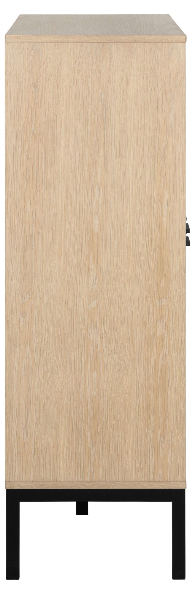 ACTONA GROUP Anrichte »Kensington« Schrank, 4 Türen und 6 Böden weiss pigmentiert Eiche, 91x40x120cm