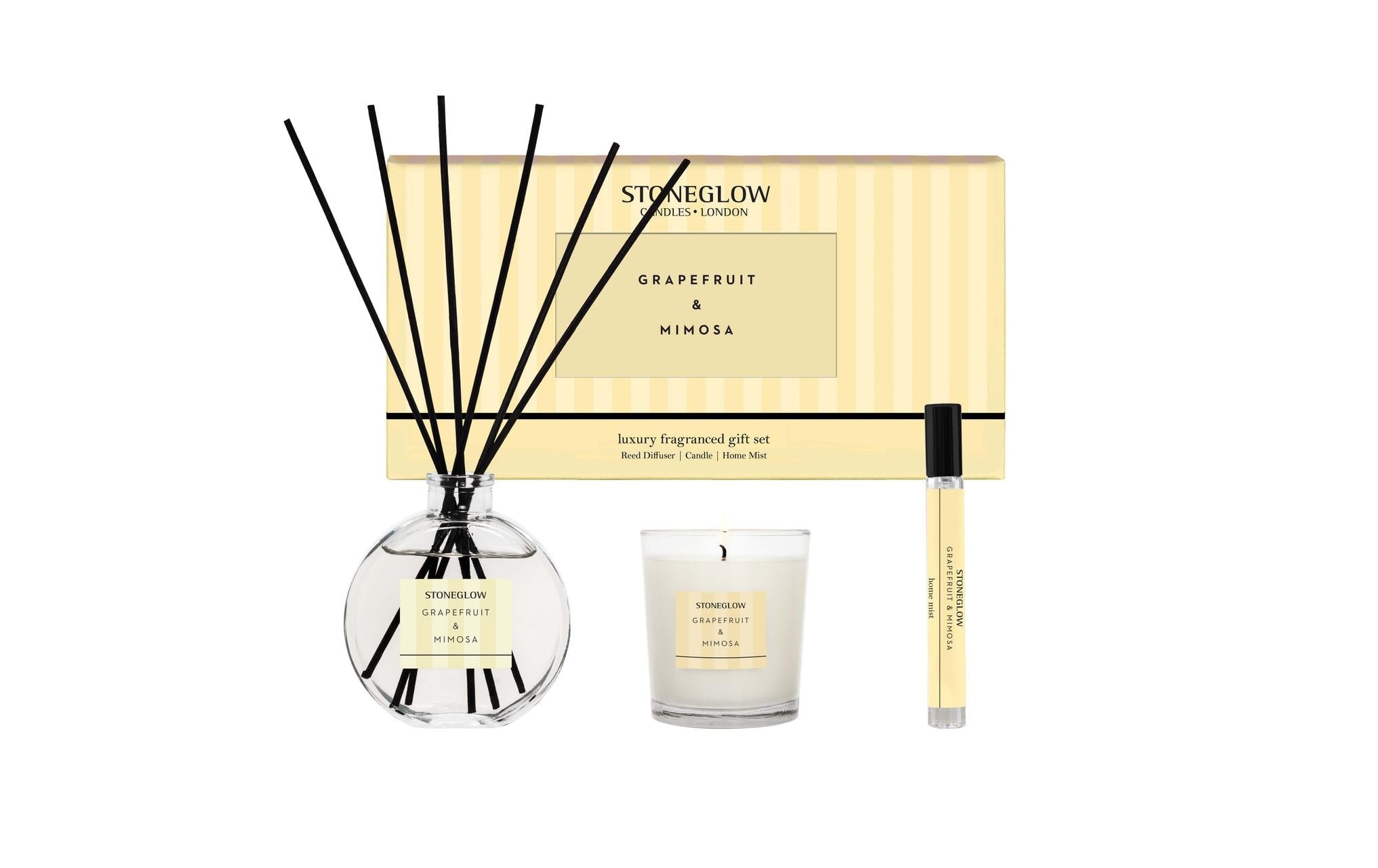 Stoneglow Raumduft »Grapefruit & Mimosa 3-teilig, 120 ml«