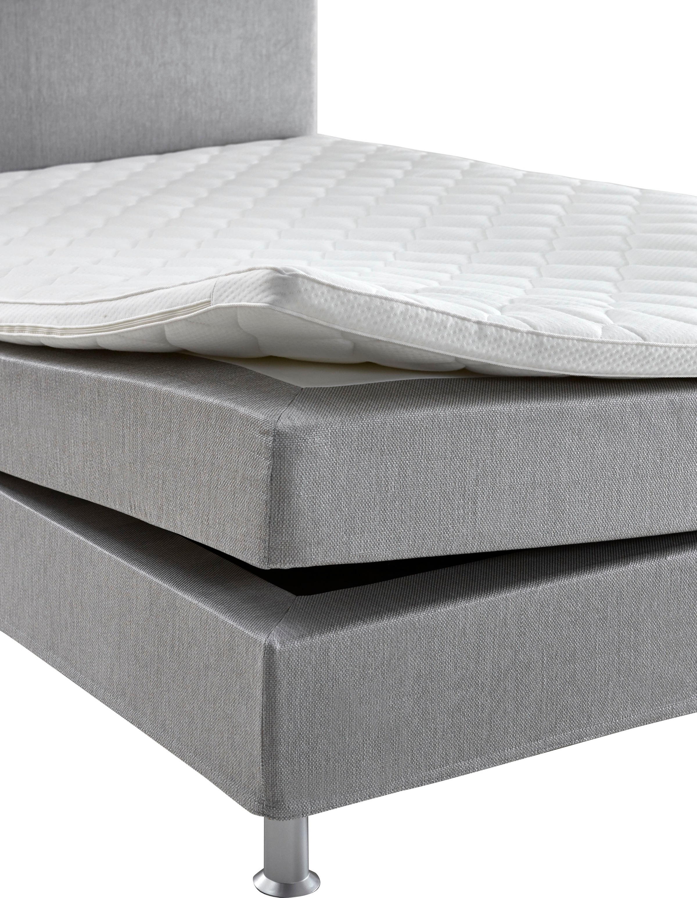 ATLANTIC home collection Boxbett »Edison«, inkl. Bonnellfederkern-Matratze und Topper