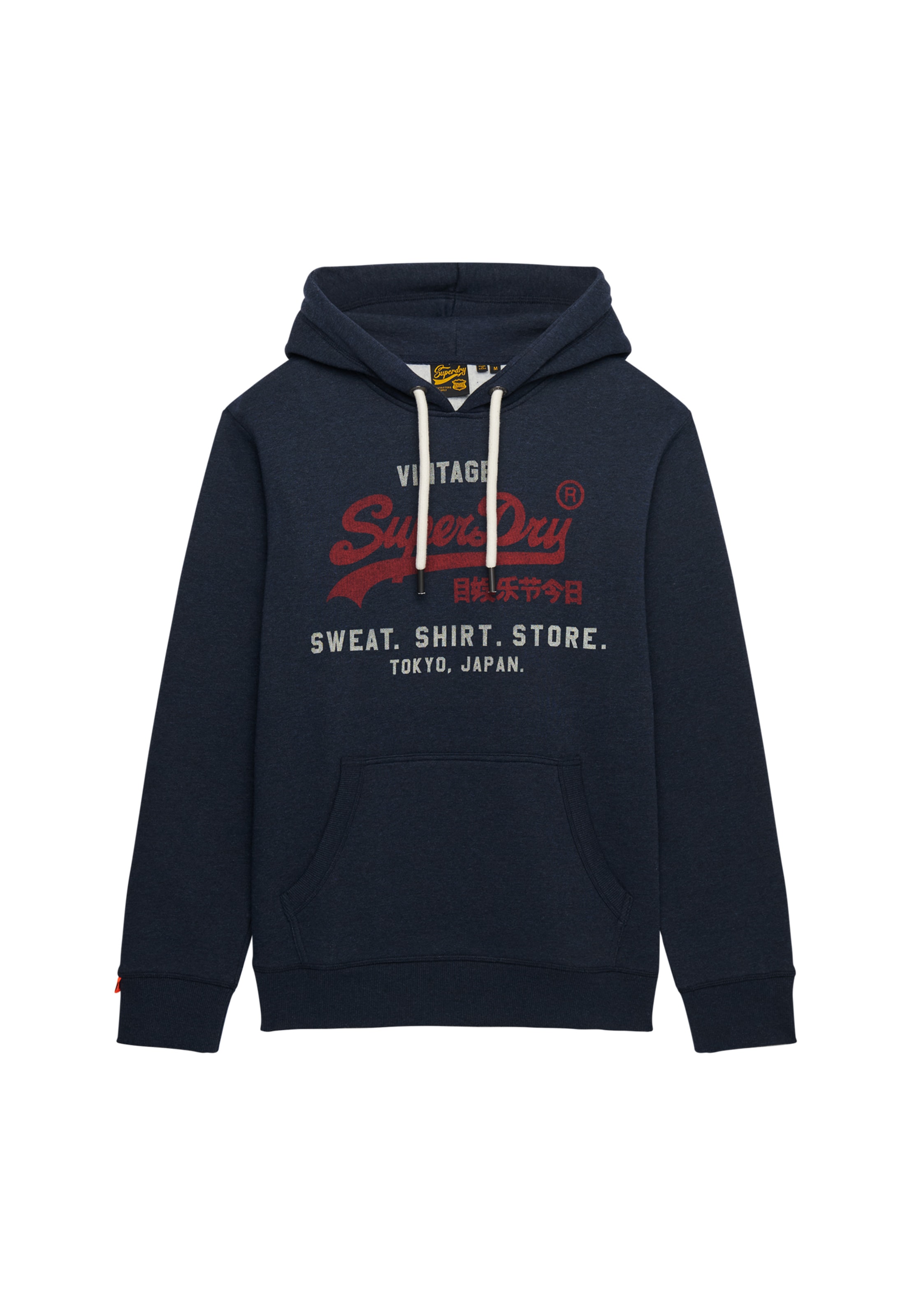 Superdry Sweat à capuche »SD-VL HERITAGE RELAXED HOOD«, aus Baumwollmischung, Relaxed Fit, mit Rippbündchen am Rumpfabschluss
