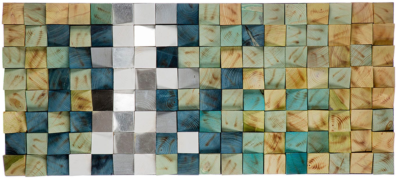 Casablanca by Gilde Tableau en bois »Yesil rechteckig« 1 cuis tlg.