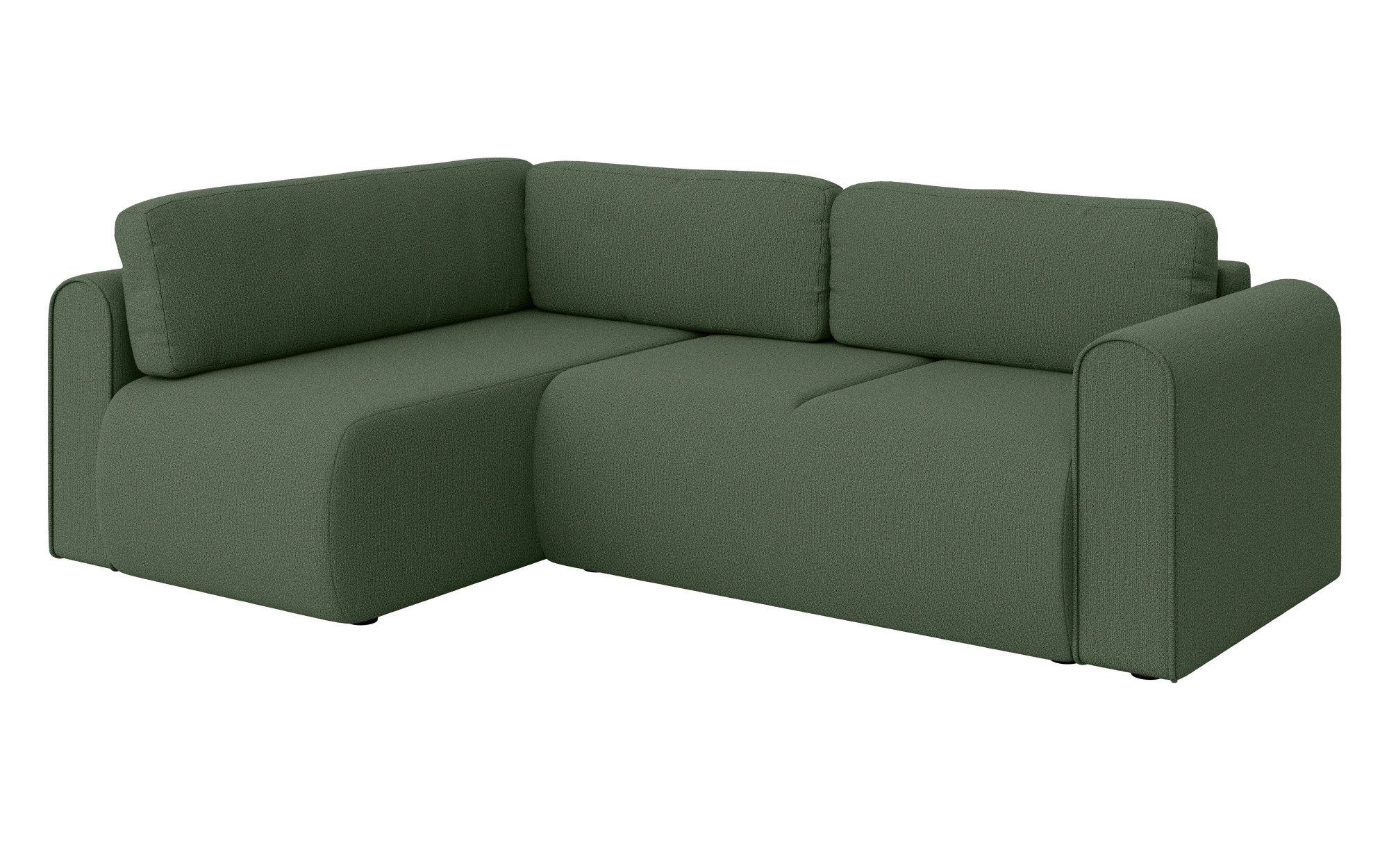 INOSIGN Canapé d'angle »Zacharia wahlweise Schlafsofa mit Bettkasten, B/T/H 250/166/86 cm« L-Form mit Wellenunterfederung, Ottomane rechts oder links bestellbar