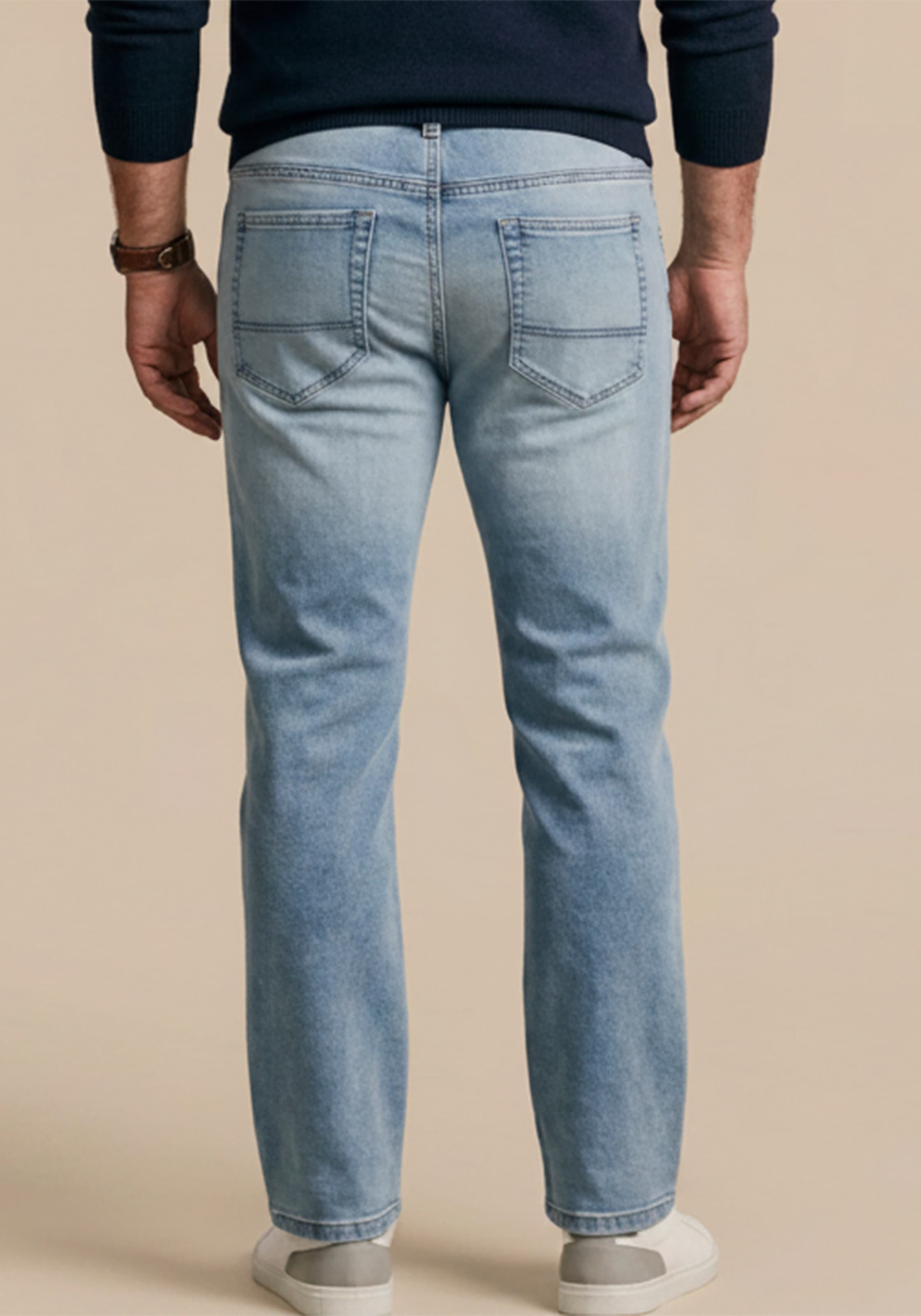 Man's World Plus Jogg Pants »Grosse Grössen, comfort fit« Comfort Fit, gerade Beinform, mit Knopf- und Reissverschluss
