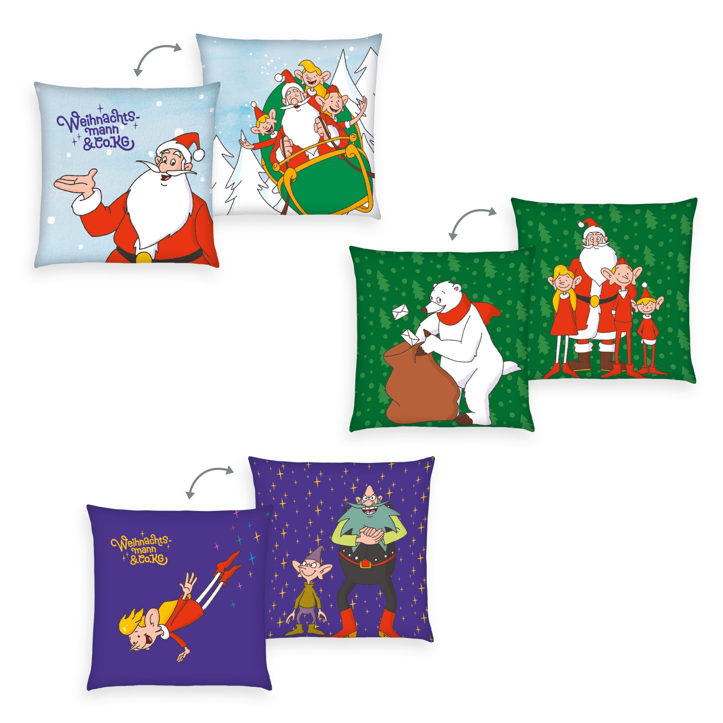 Image of Dekokissen "Weihnachtsmann & Co. KG" Dekokissen