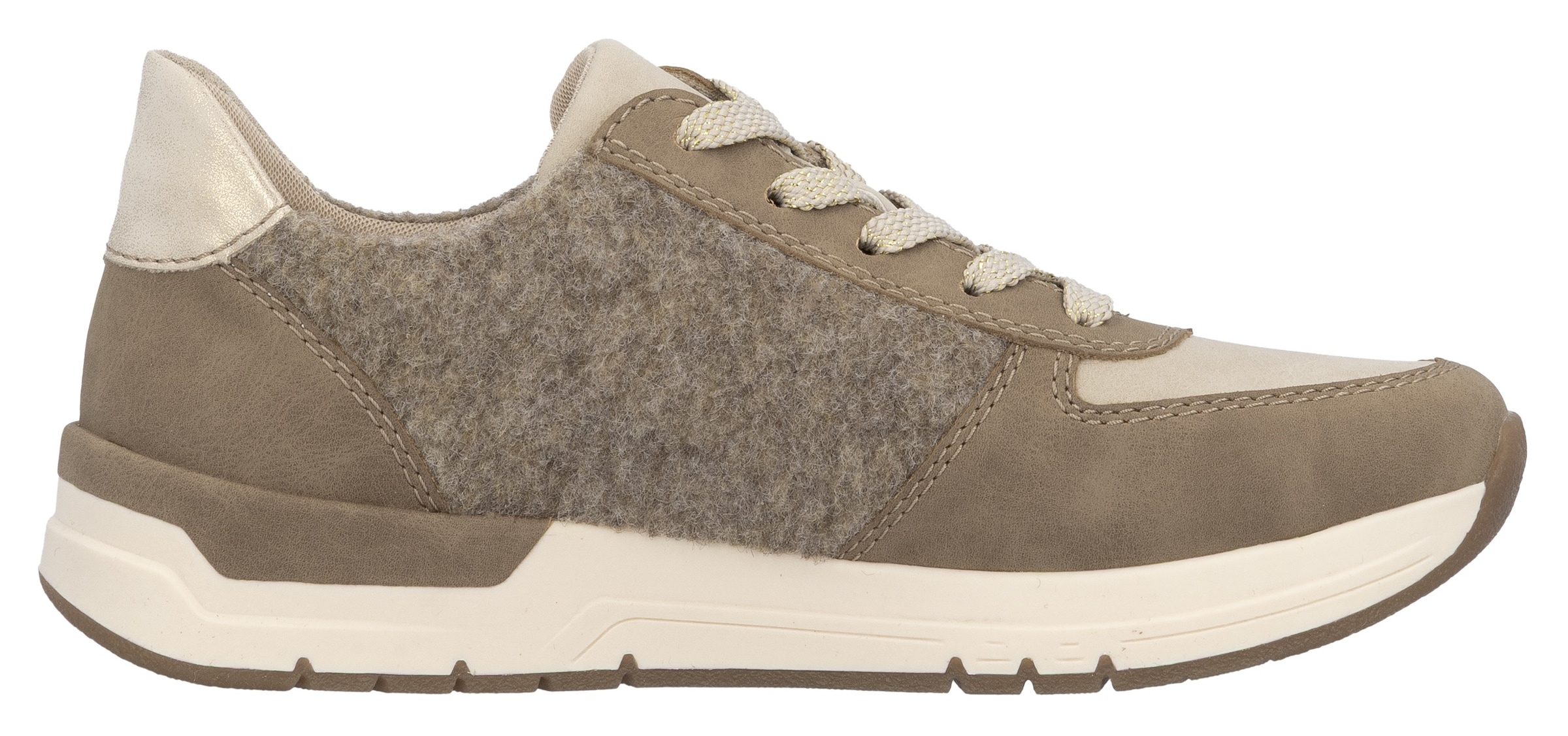 Rieker Sneaker, Freizeitschuh, Schnürschuh, Halbschuh mit modischen Akzenten