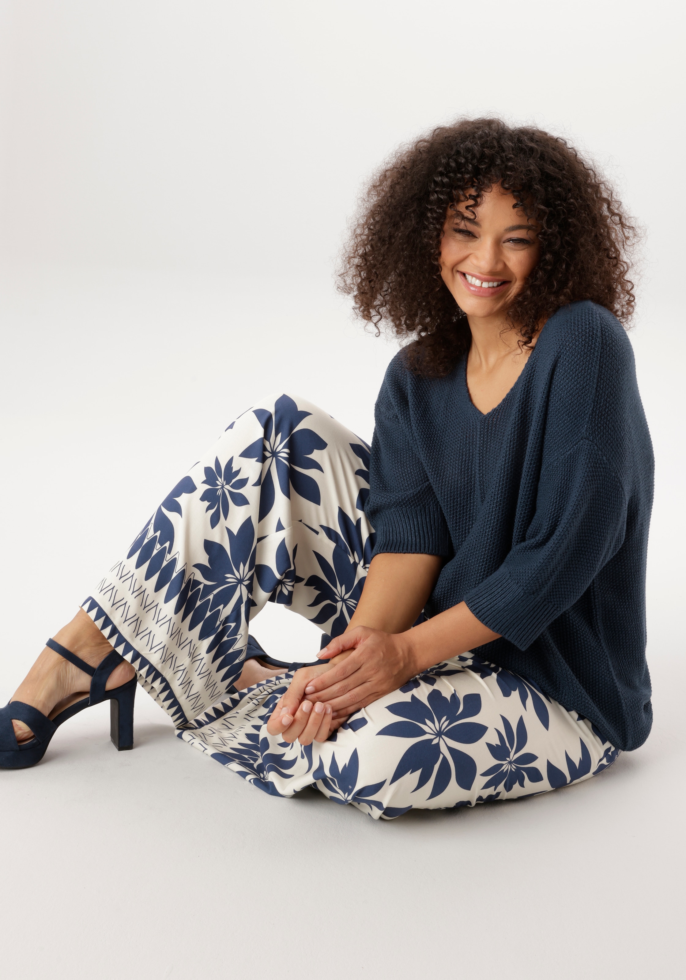 Aniston PLUS Pull en tricot mit tollem Strickmuster - NEUE KOLLEKTION