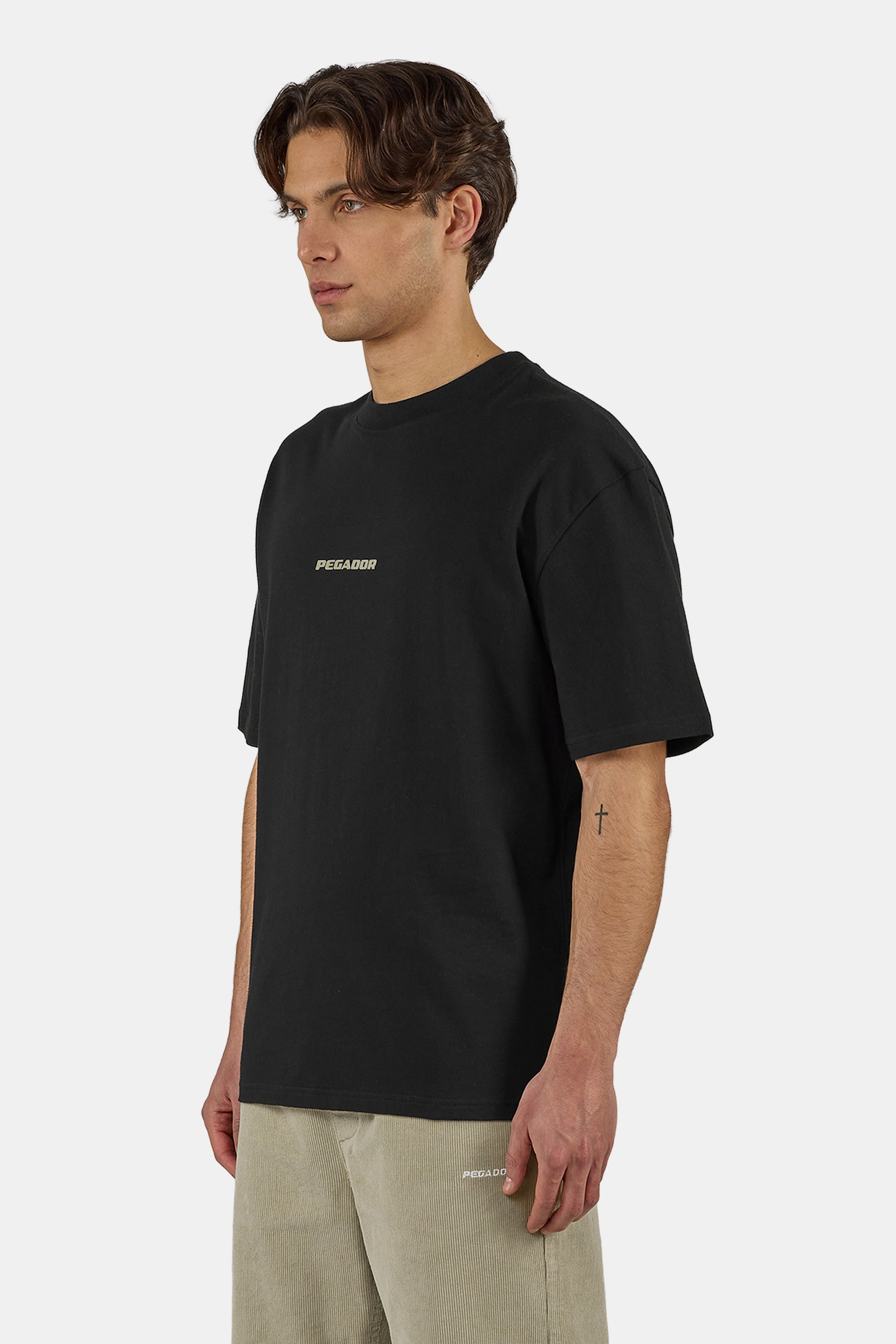 PEGADOR Shirt à col rond »COLNE LOGO OVERSIZED TEE« Coton, oversize