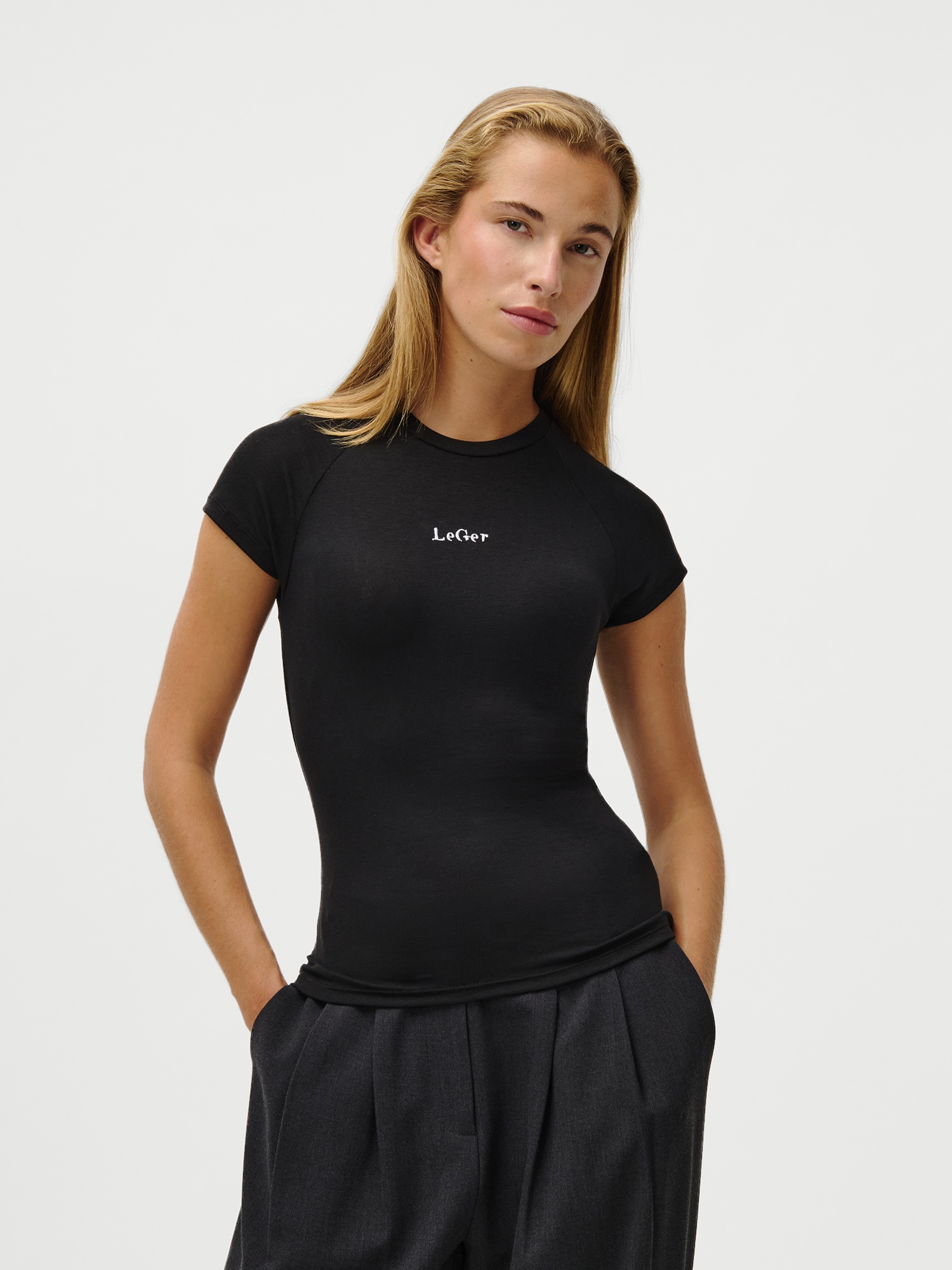 Image of LeGer T-Shirt "Tayra, LeGer by Lena Gercke" basic, Rundhals, slim fit