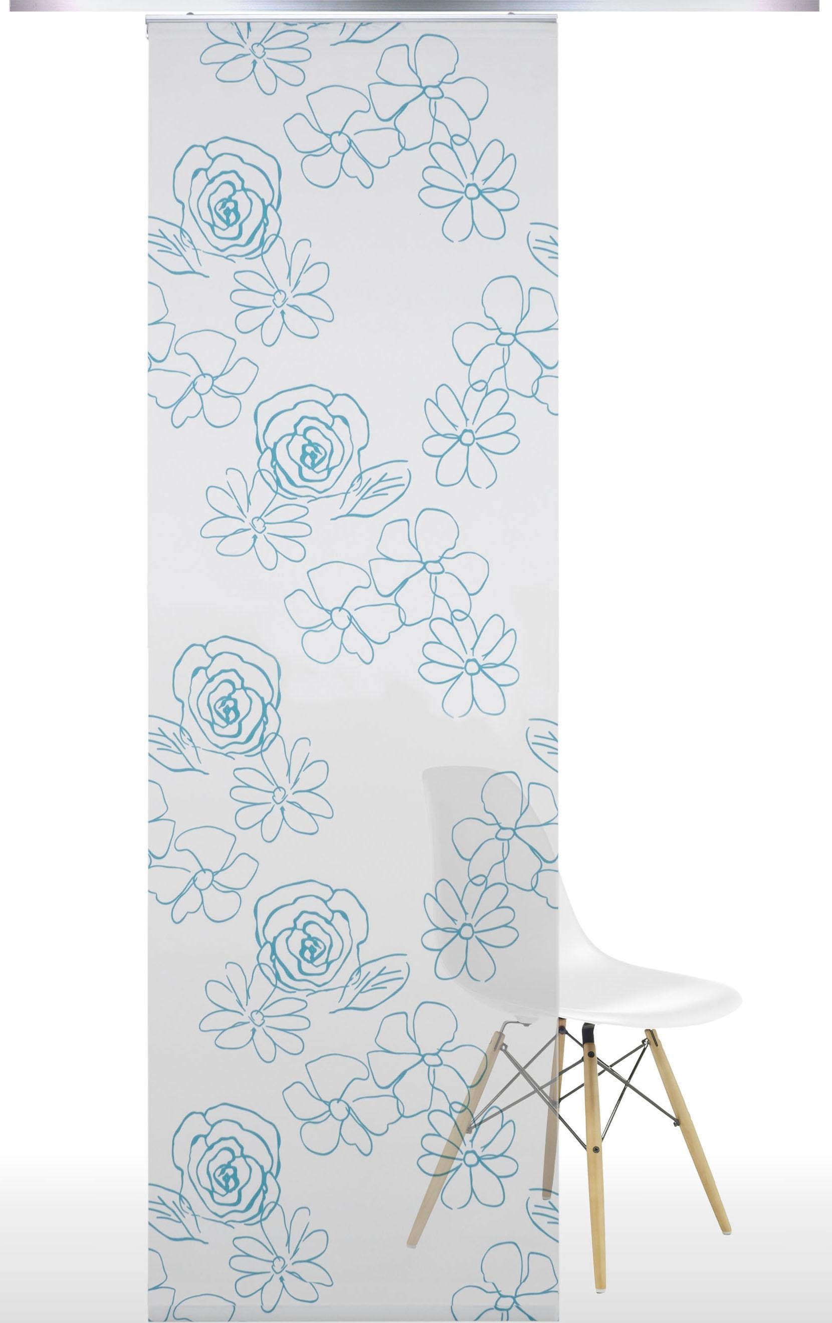 Liedeco Schiebegardine Klettband 1 Stk. tlg. HxB: 245x60, ohne Paneelwagen