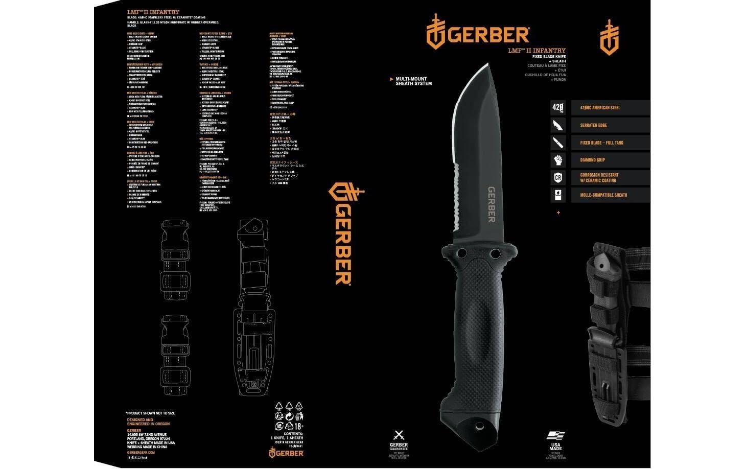 Gerber Couteau de survie »LMF II INFANTRY FIXED«