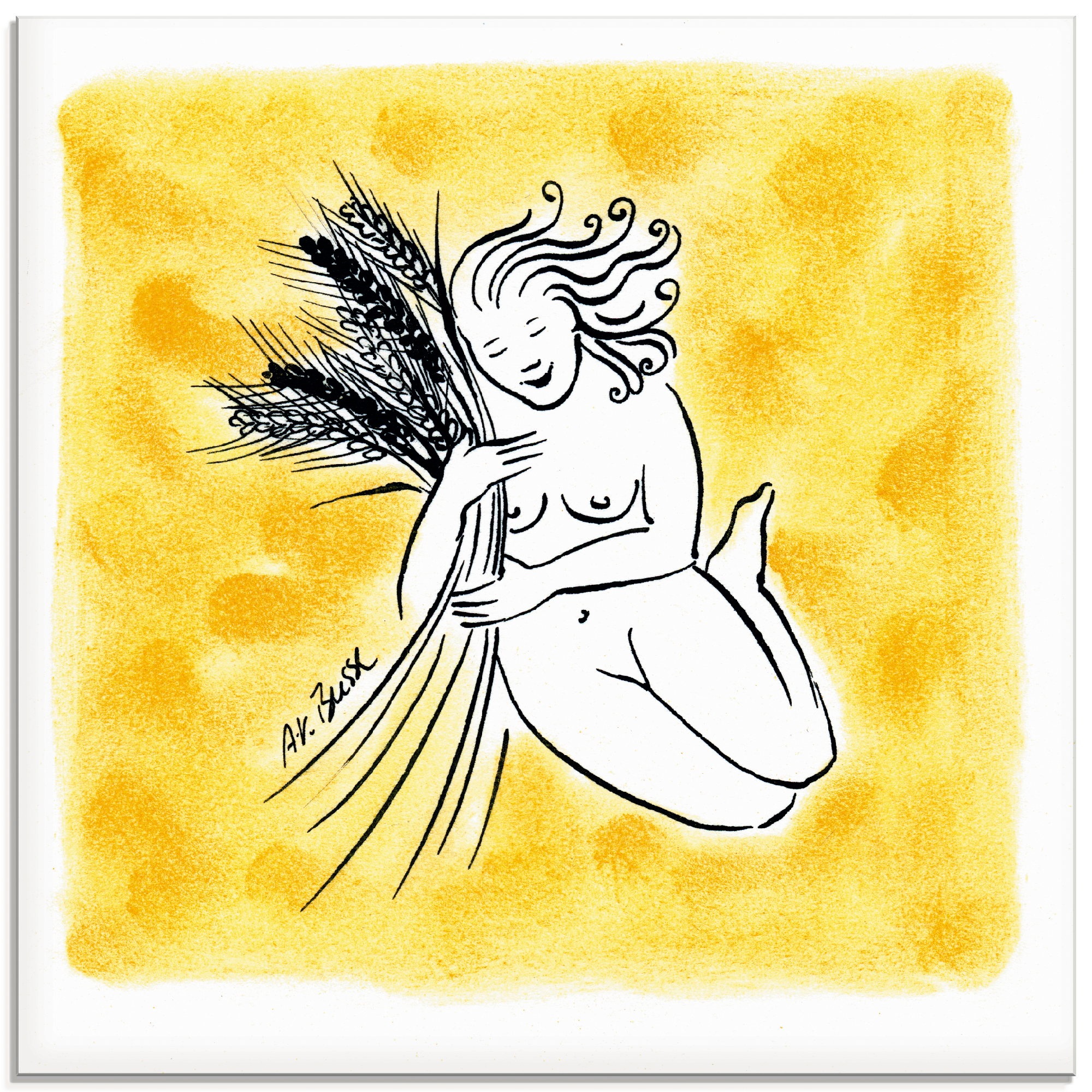 Image of Artland Glasbild »Serie Sternzeichen Jungfrau«, Sternzeichen, (1 St.) bei Ackermann Versand Schweiz