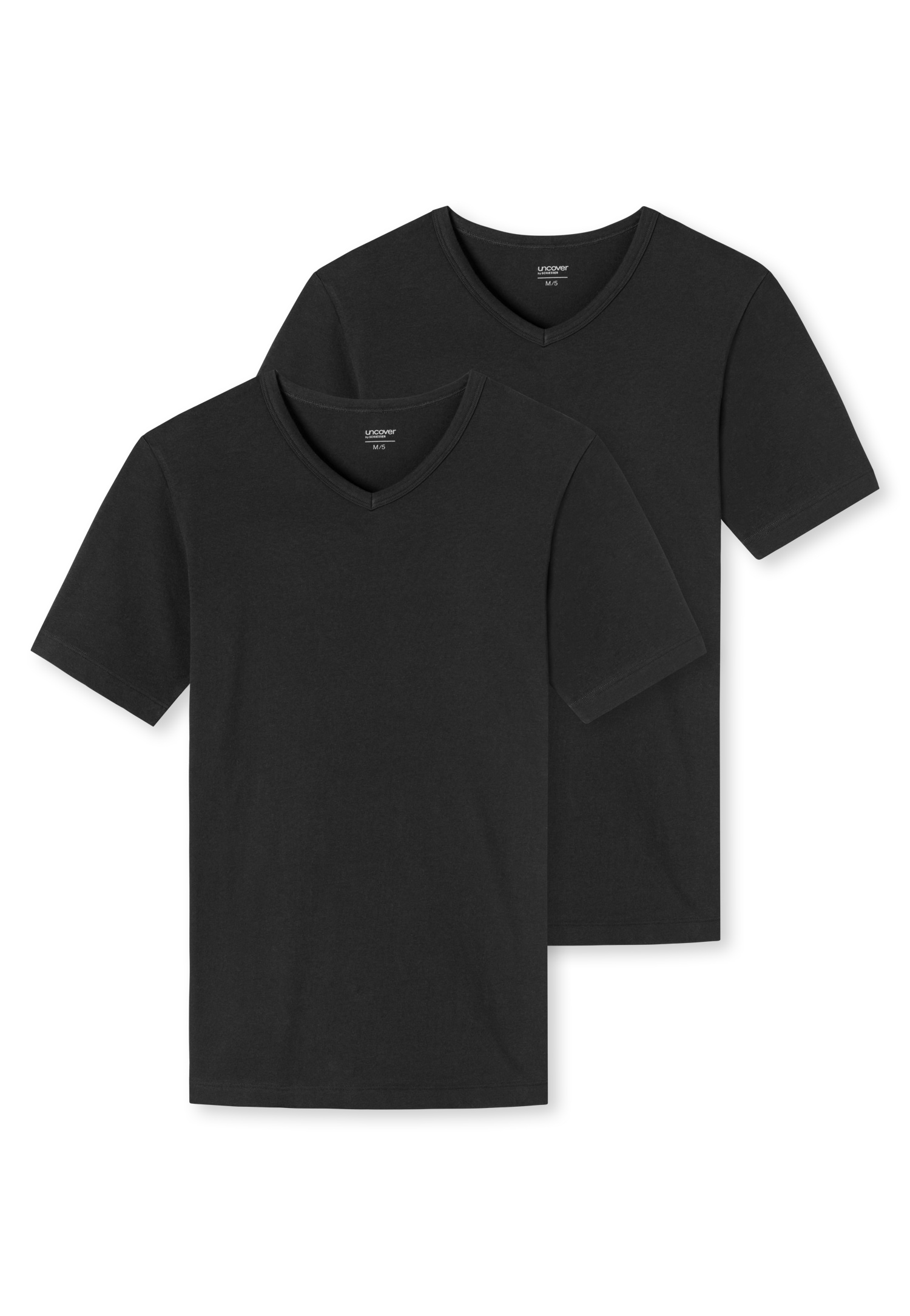 Image of uncover by SCHIESSER V-Shirt "Uncover Cotton" 2er Pack, V-Neck, Kurzarm, Multipack, Cotton-Mix, elastisch