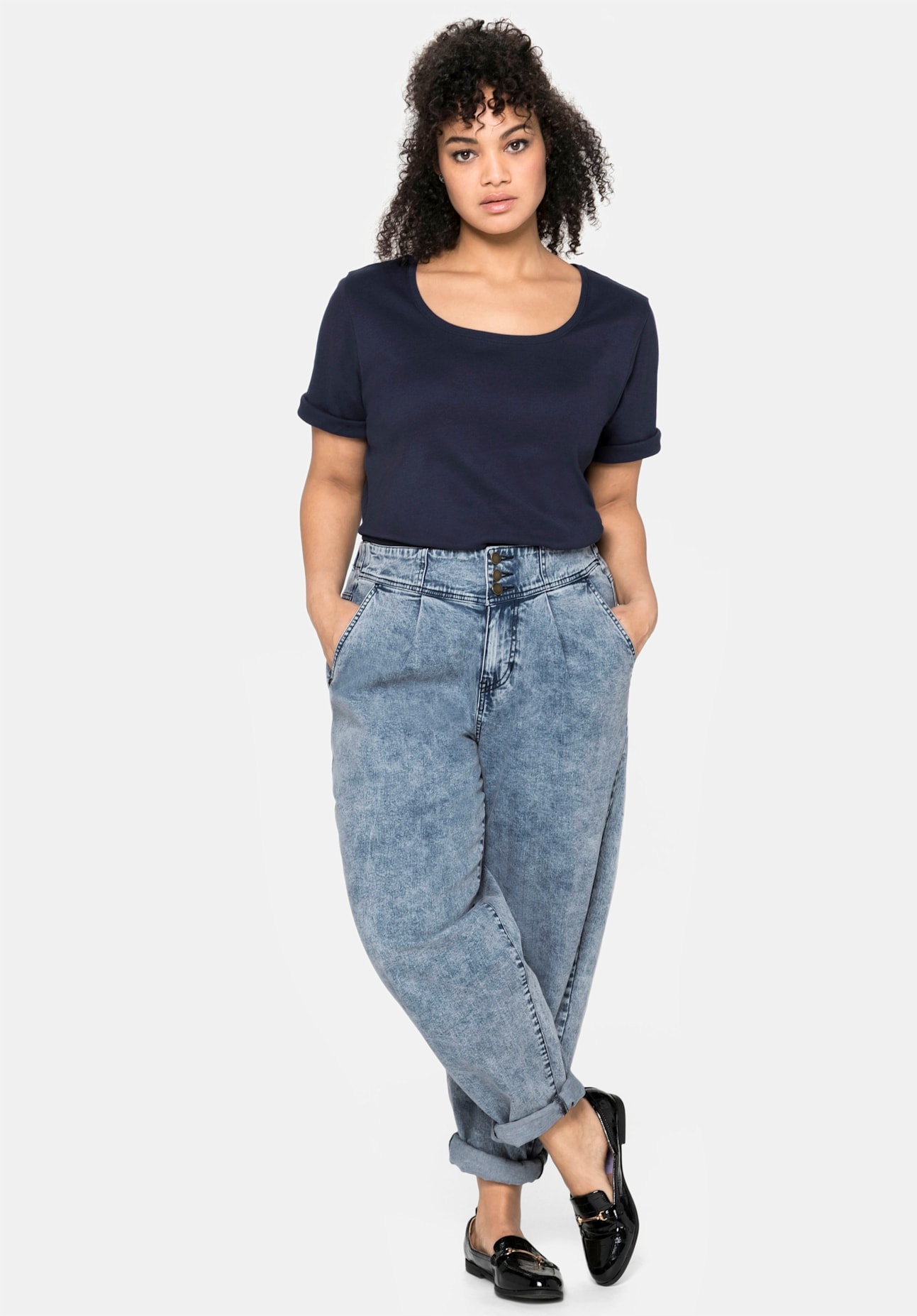 Sheego Kurzarmshirt »T-Shirt« 1 Stk.