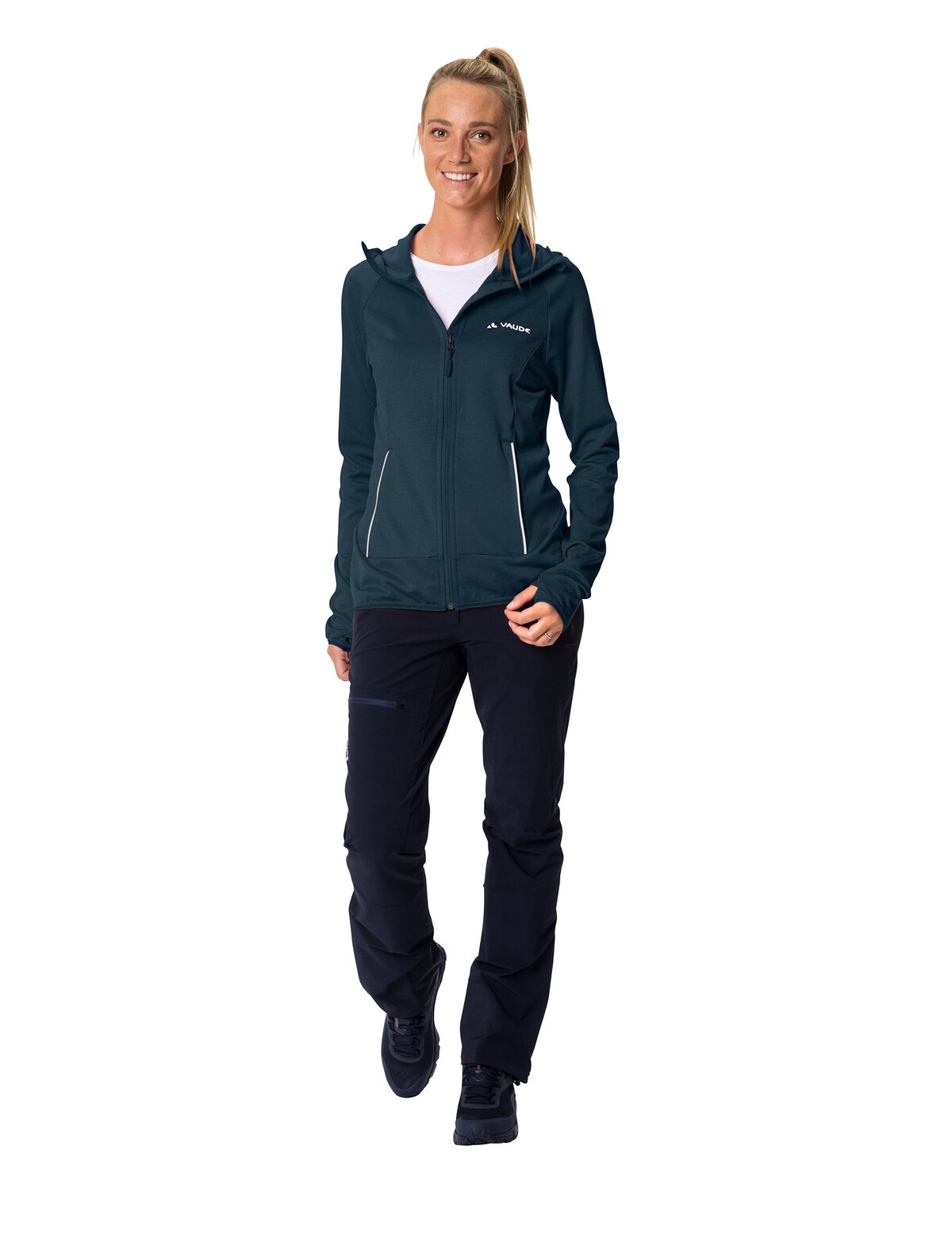 VAUDE Veste polaire »WOMEN'S TEKOA FLEECE JACKET II« mit Kapuze sportlicher Stil, mit Kapuze und hochschliessendem Kragen