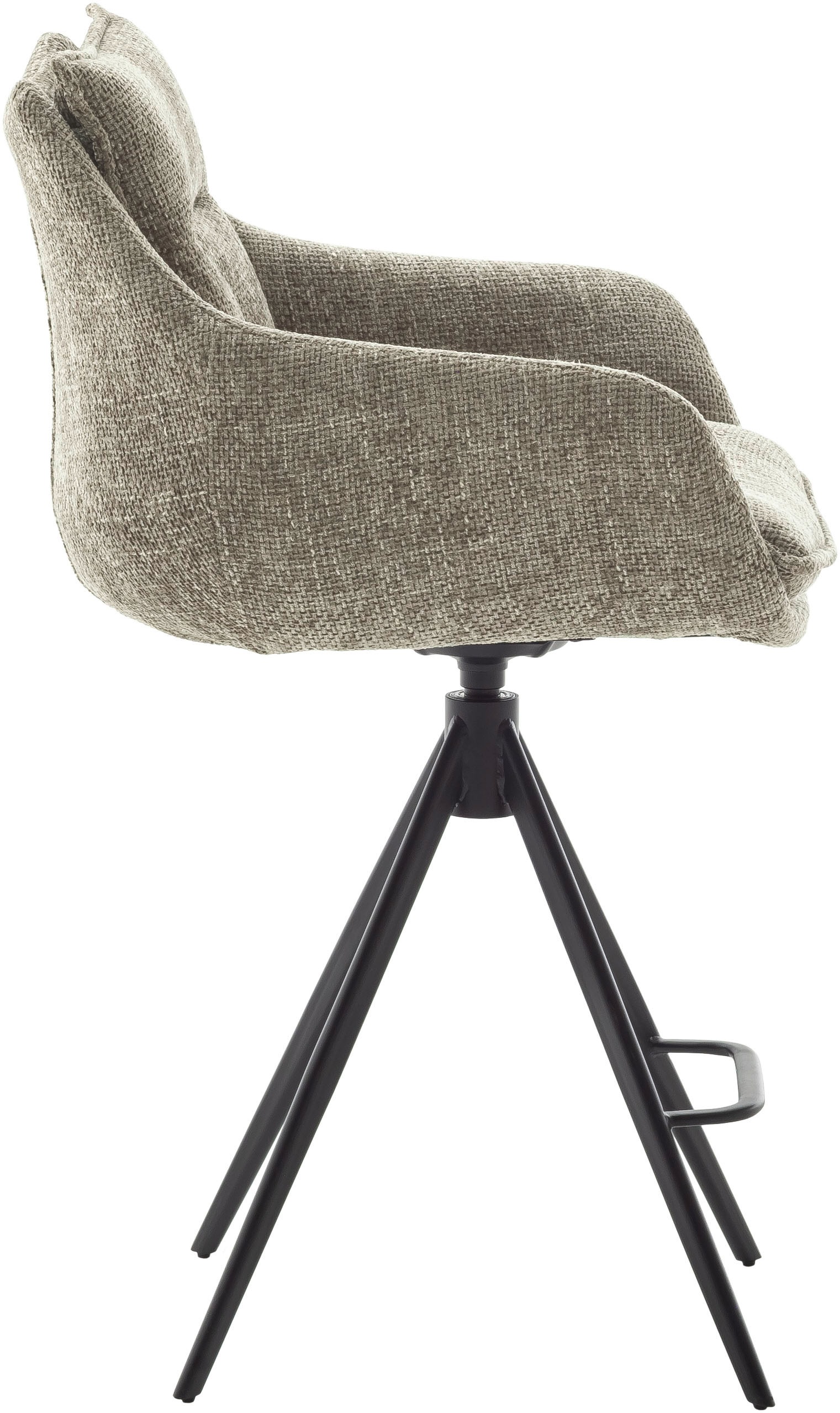 MCA furniture Bistrostuhl »Parker Tresenstuhl mit Armlehnen Tresenhocker«, (Set), 2 St., Struktur weich, Barhocker,Barmoebel,Barstuhl,360° drehbar,mit Lehne,belastbar 120 kg