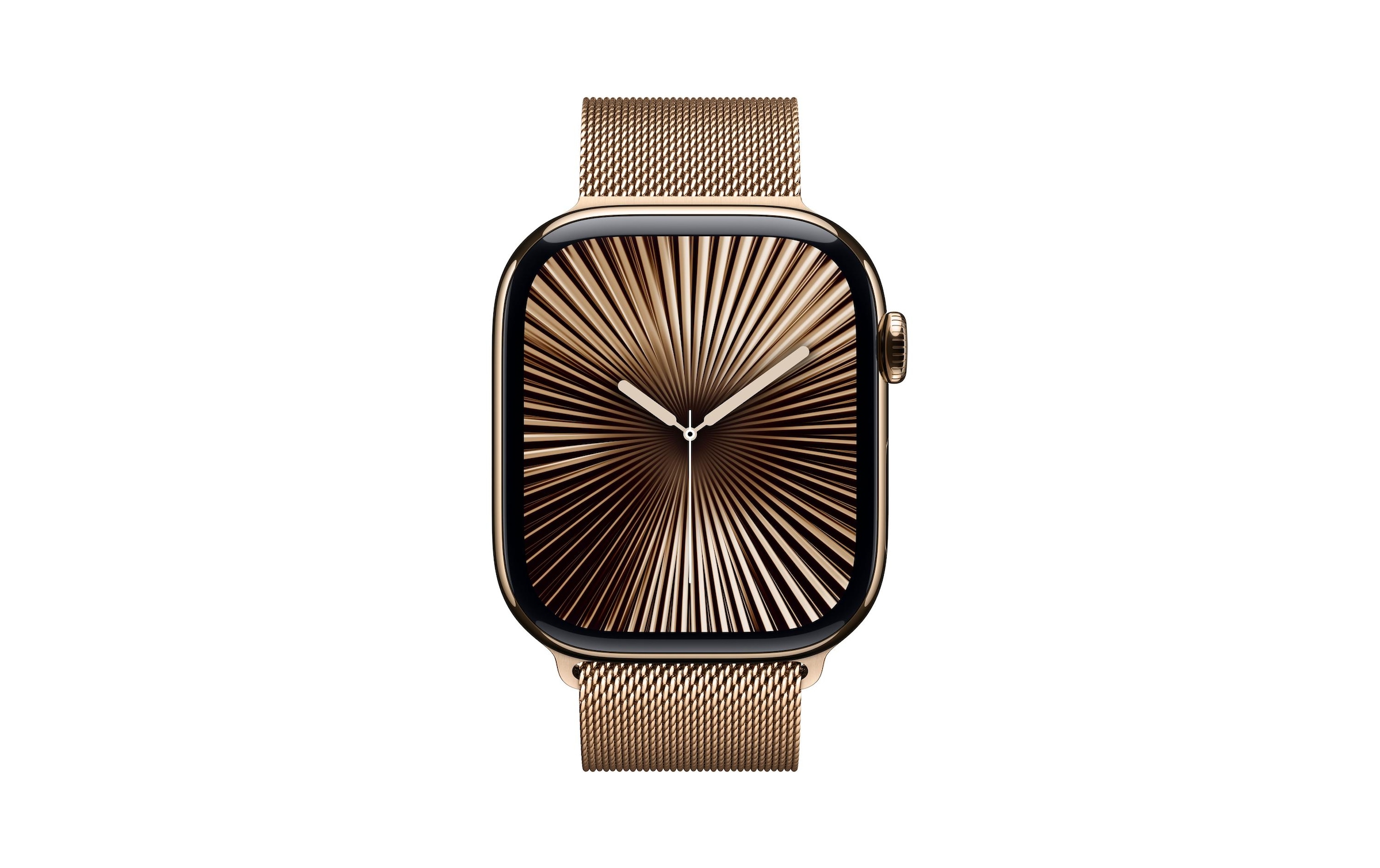 Apple Watch Series 10 Titan, 46 mm, GPS + Cellular, Milanese Loop S/M, Goldfarben