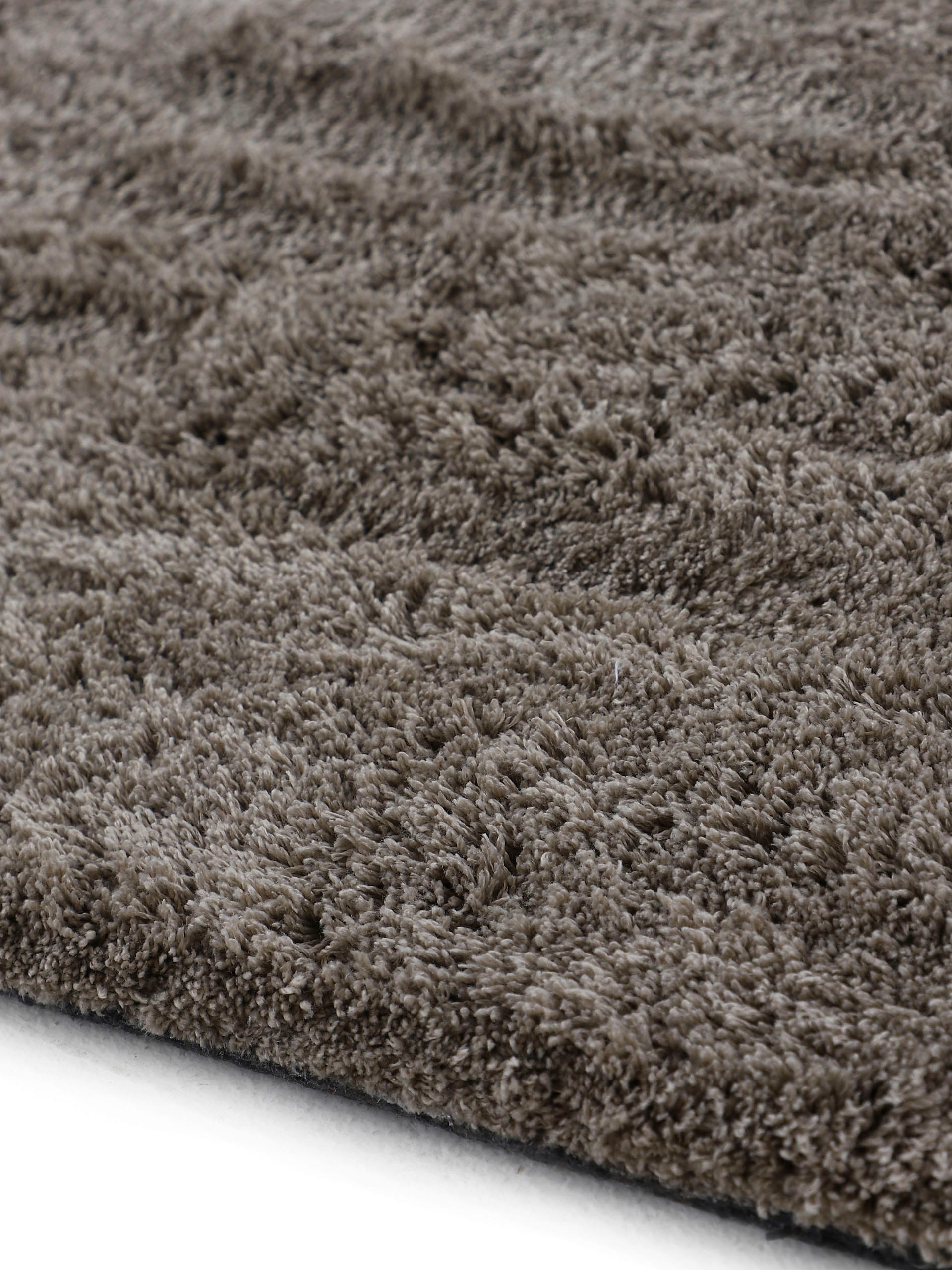 carpetfine Teppich »Silky«, rund, 20 mm Höhe, Shaggy, Langflor, uni, besonders weich, handarbeit