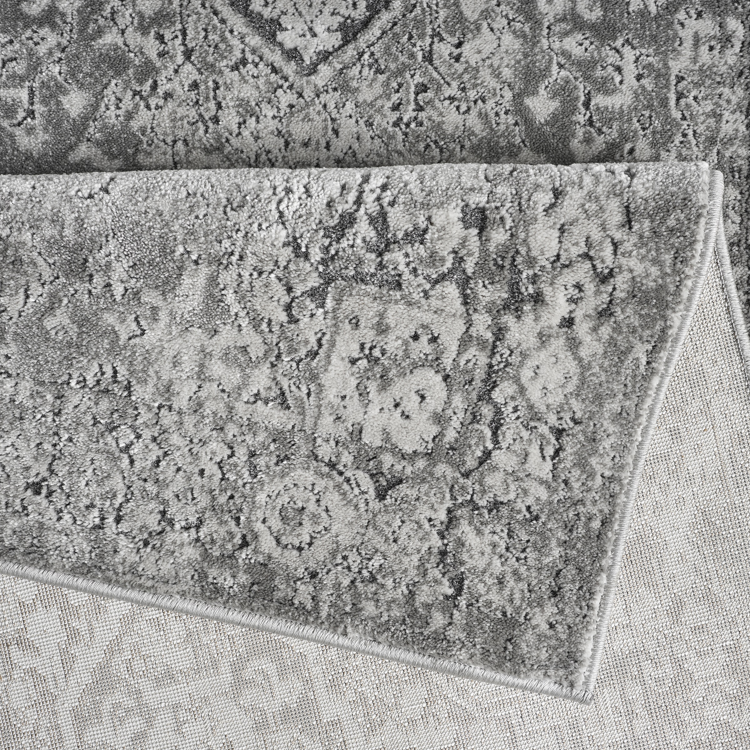 GOODproduct Teppich »Kylan, Hoch-Tief-Struktur, dezenter Glanz« rechteckig 9 mm Höhe Schrumpf-Garn-Effekt, im Vintage-Look, dichte Qualität, Wohnzimmer