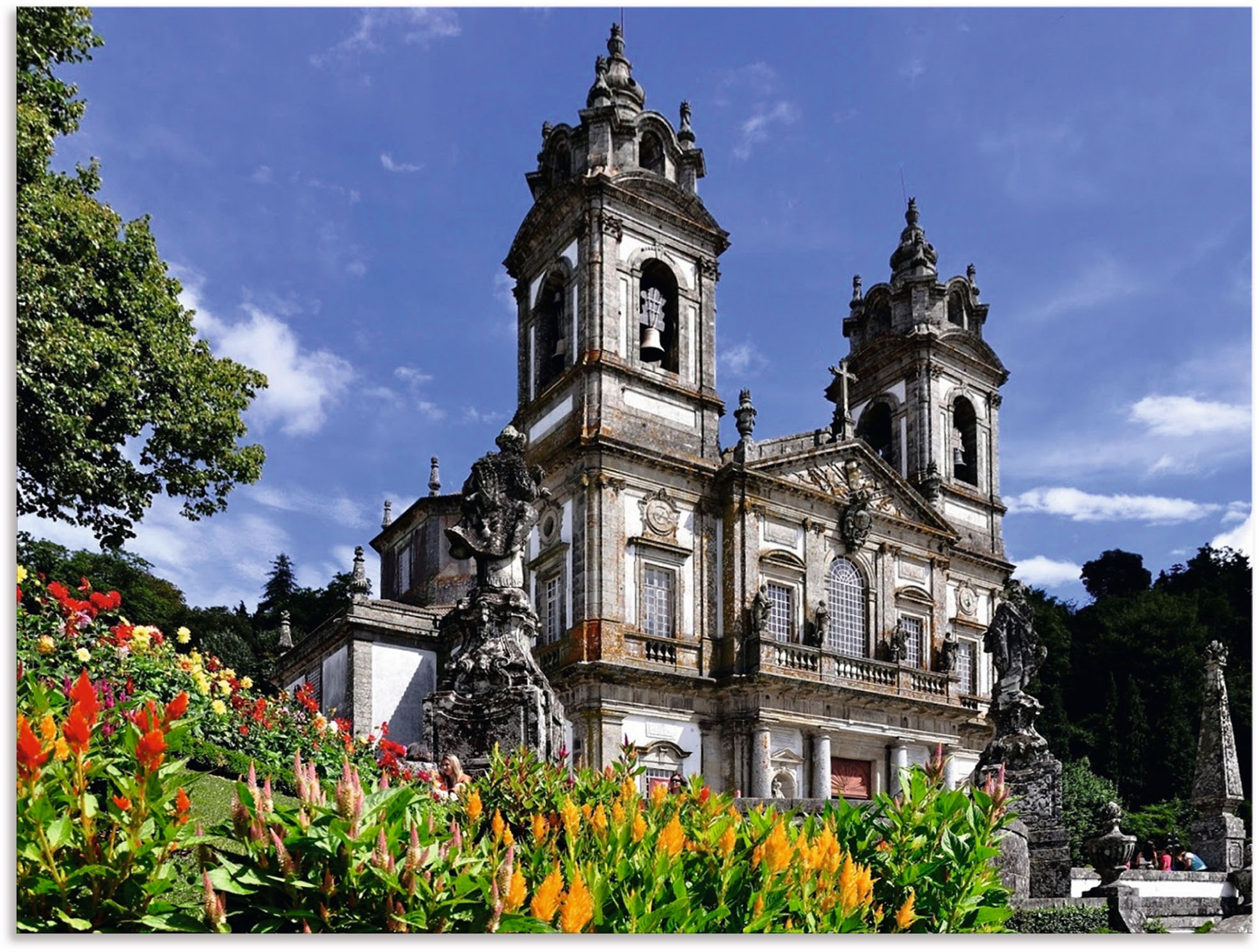 Image of Artland Wandbild »Typische Kirche im Norden Portugals«, Gebäude, (1 St.), in vielen Grössen & Produktarten - Alubild / Outdoorbild für den Aussenbereich, Leinwandbild, Poster, Wandaufkleber / Wandtattoo auch für Badezimmer geeignet bei Ackermann Versand S