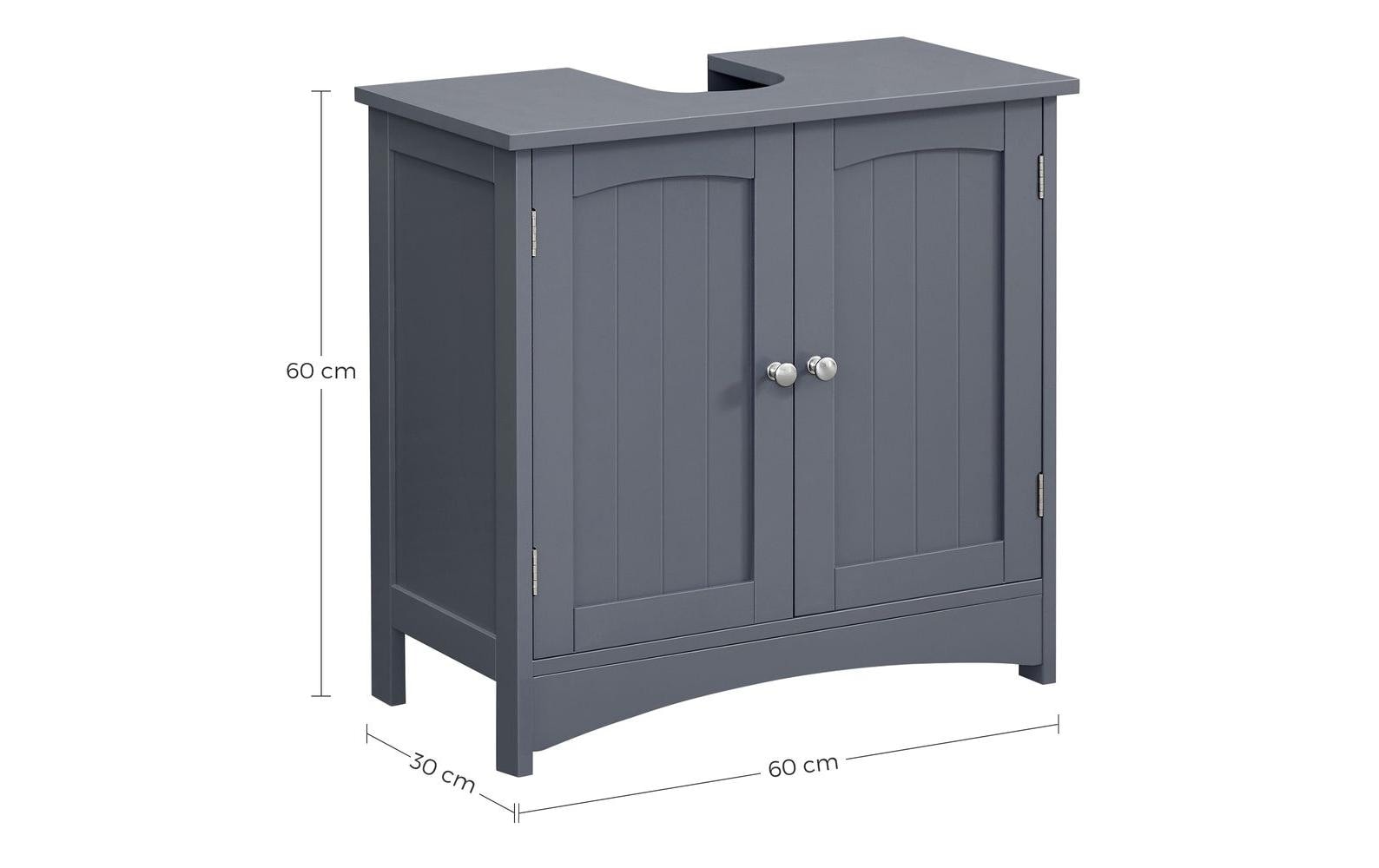 VASAGLE Armoire sous lavabo »mit 2 Türen 60 x 60 cm«