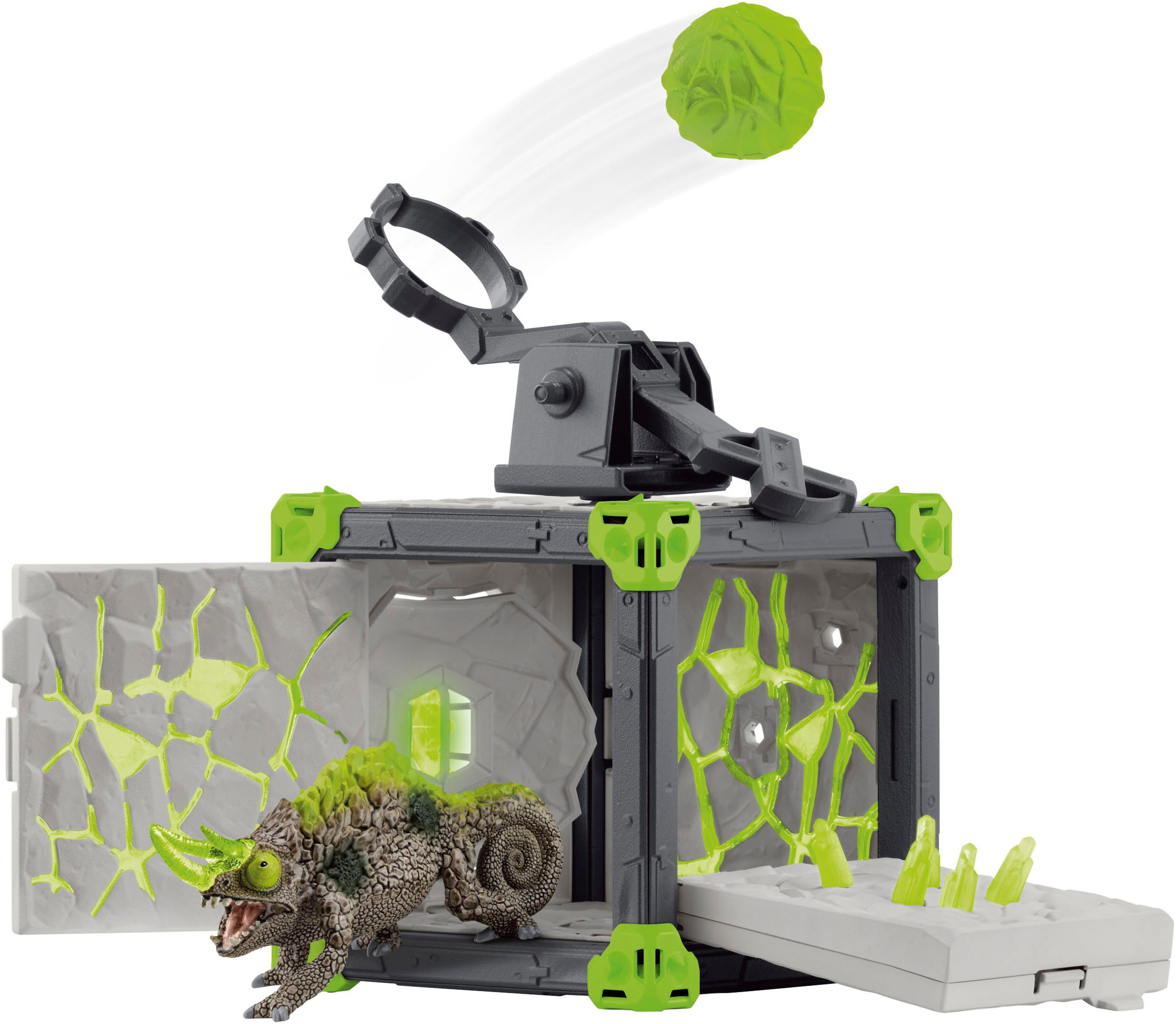 Schleich® Personnage de jeu »ELDRADOR® CREATURES, BattleCave Steinchamäleons (42677)«