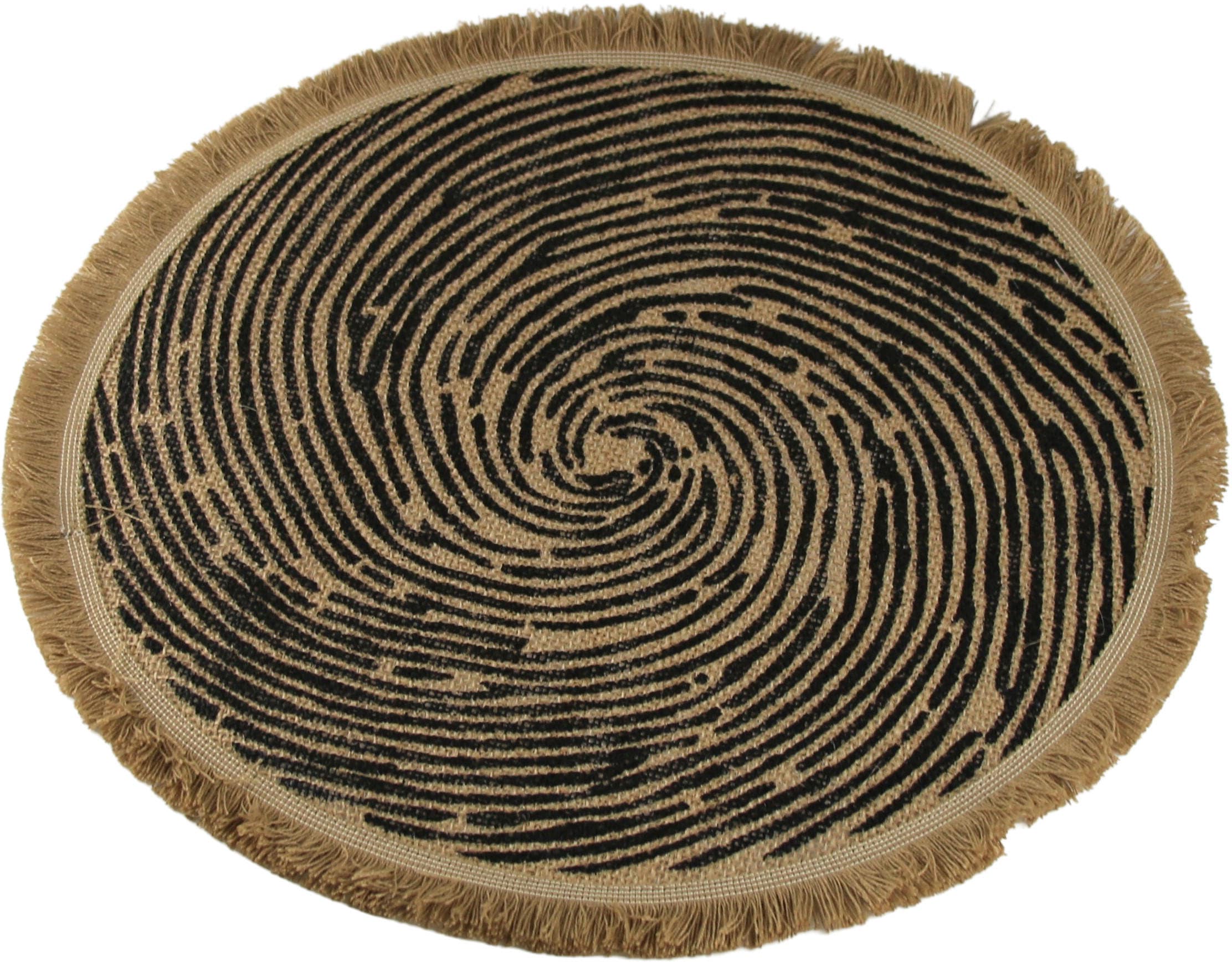 Image of AM Design Platzset "Tischset mit Fransen" aus Jute, Ø 38 cm