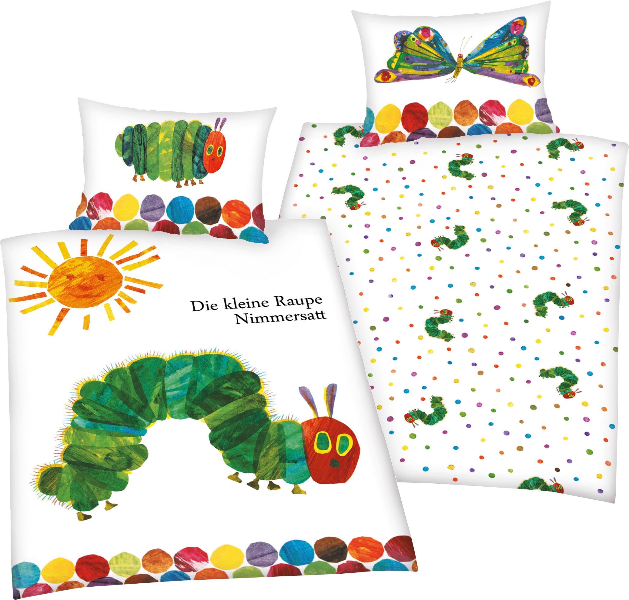 Image of Babybettwäsche "Die kleine Raupe Nimmersatt" mit tollem Motiv